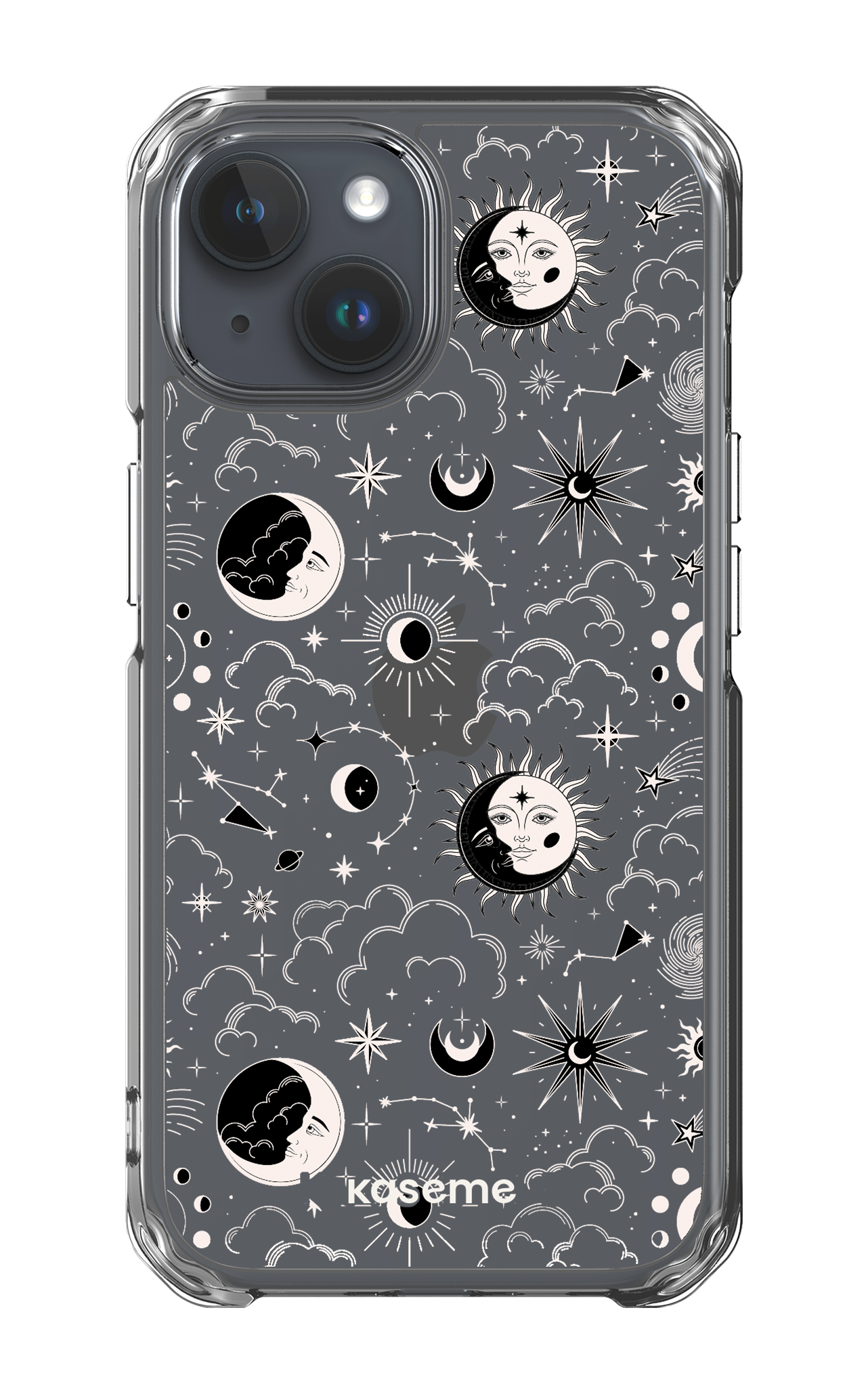 iPhone 15 Clear Case Milky Way White Clear Case -
