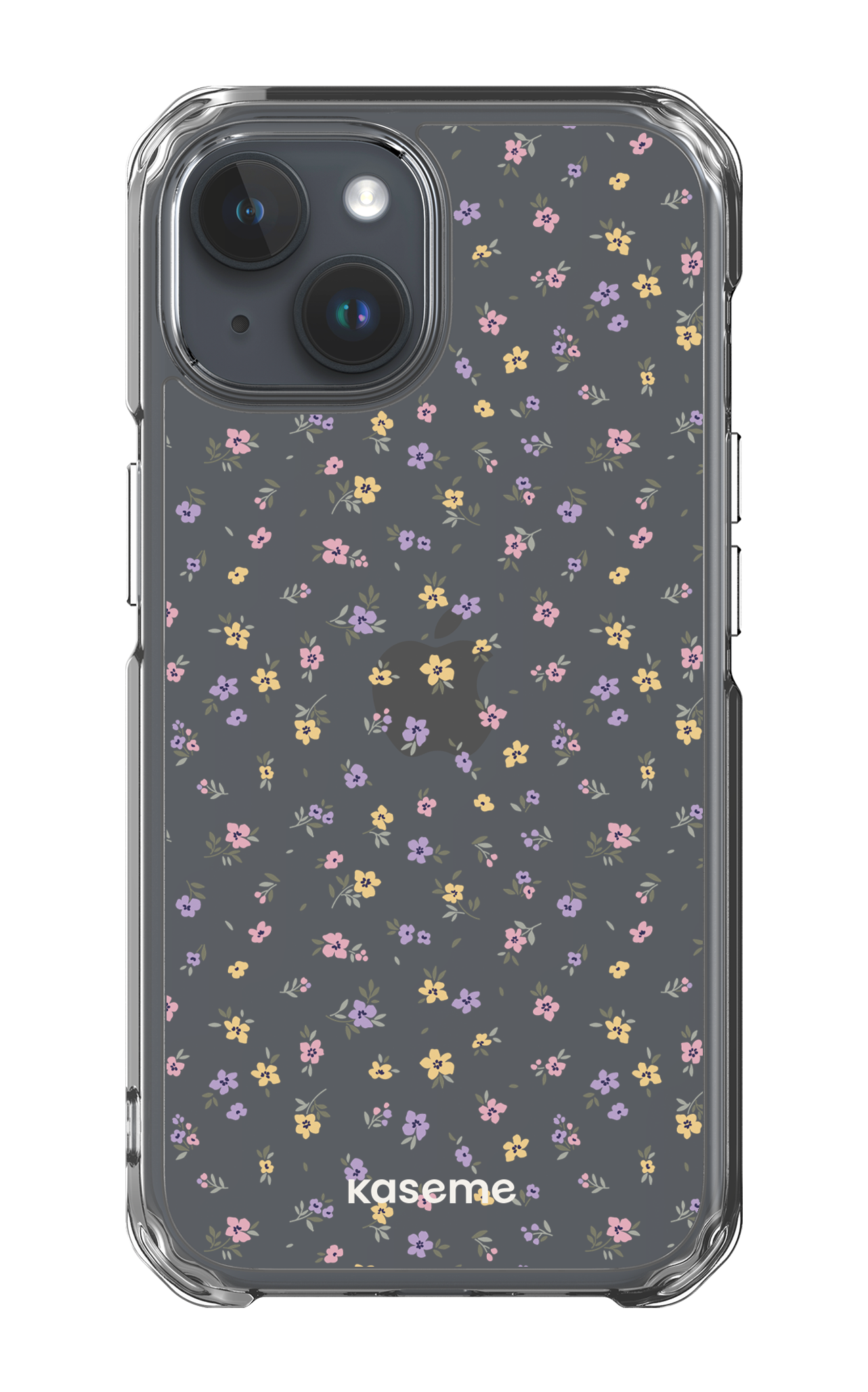 iPhone 15 Clear Case Porcelain Blossom Clear Case -