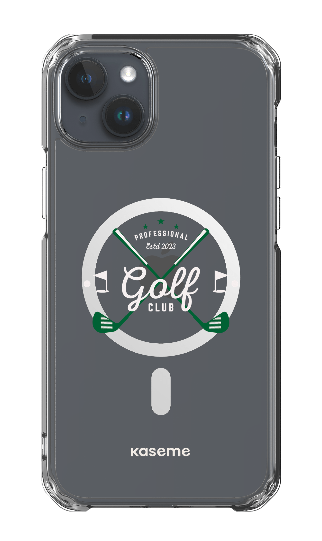 iPhone 15 Plus Clear Case - Magsafe Bogey clear case -