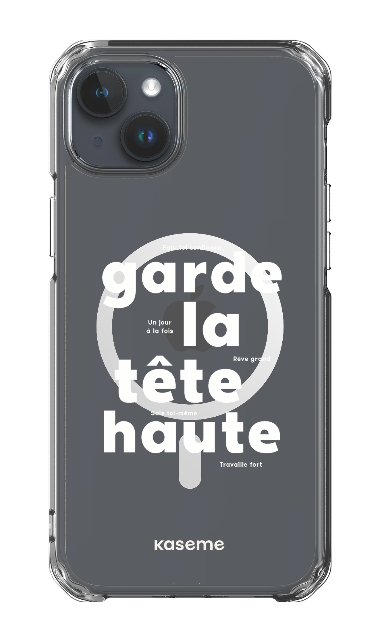 iPhone 15 Plus Clear Case - Magsafe État d'esprit Clear Case -