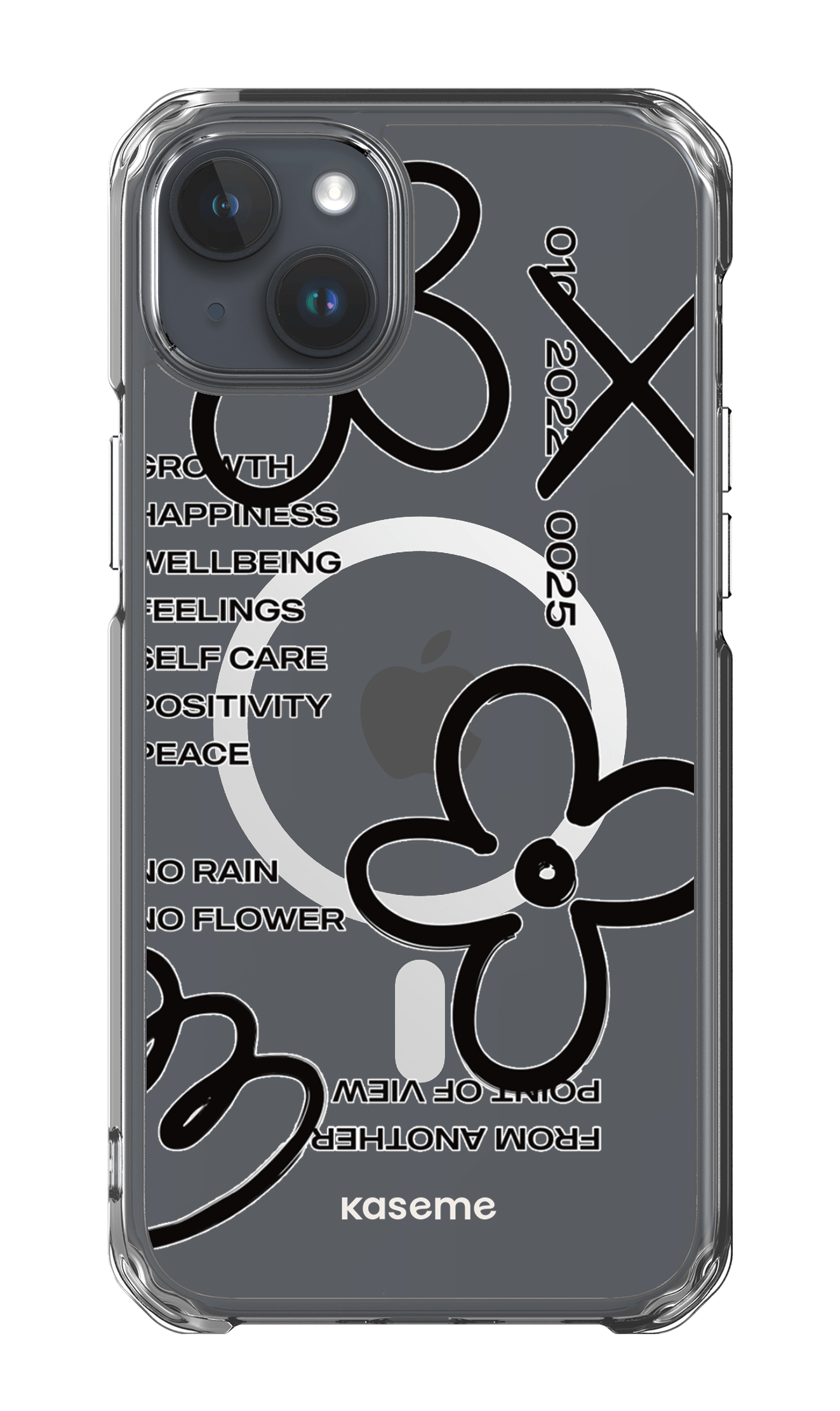 iPhone 15 Plus Clear Case - Magsafe Feelings black Clear Case -