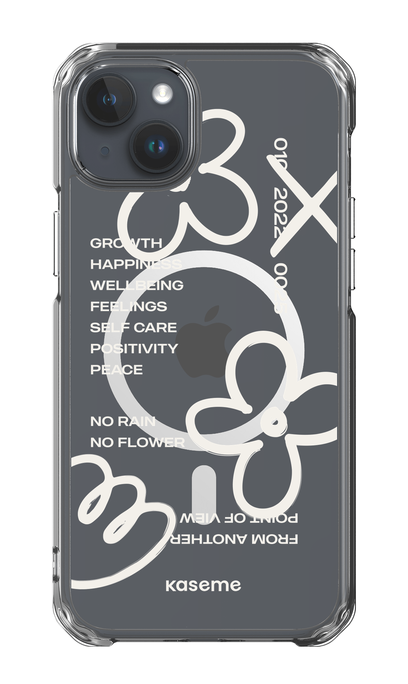 iPhone 15 Plus Clear Case - Magsafe Feelings white clear case -