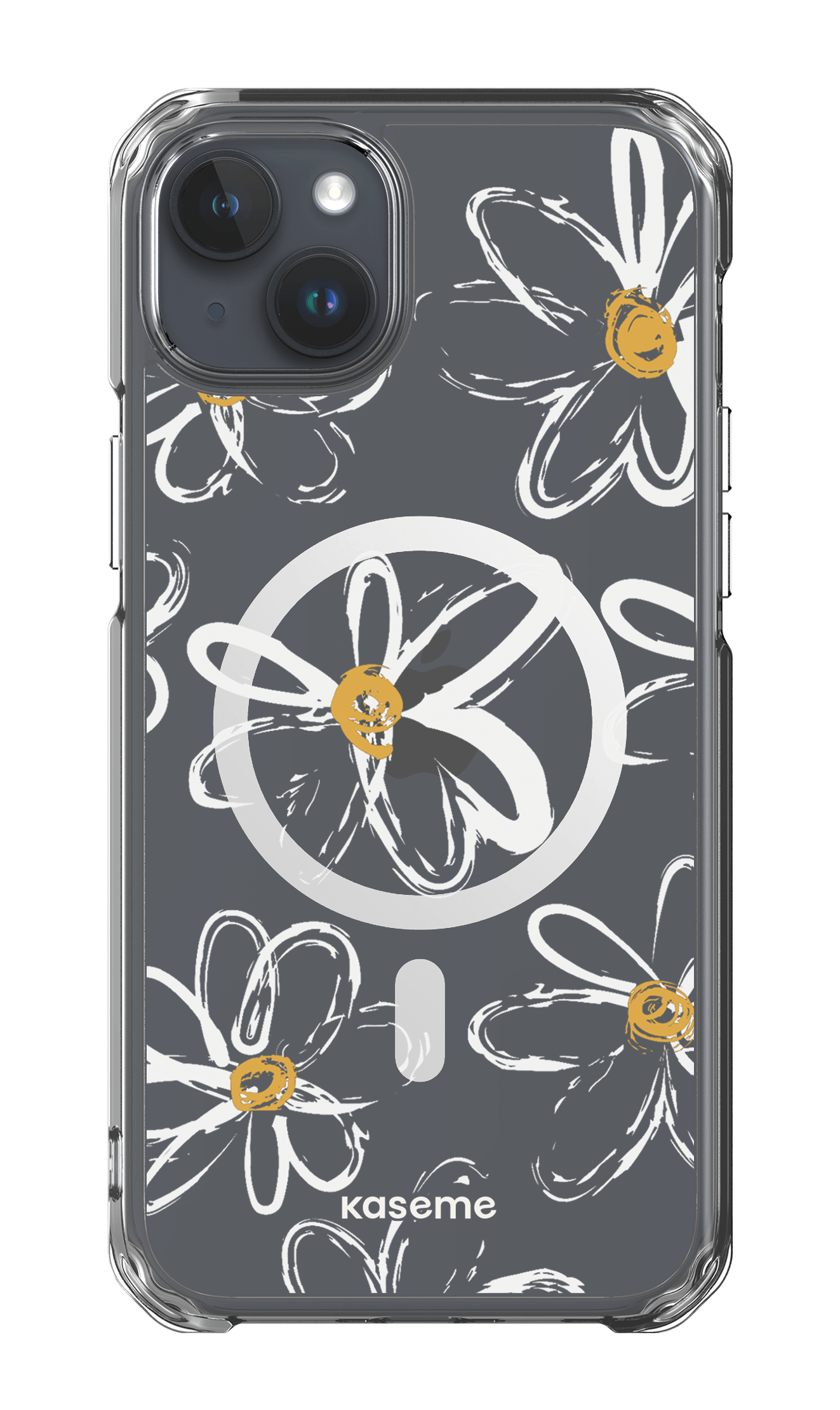iPhone 15 Plus Clear Case - Magsafe Give me flowers Clear Case -