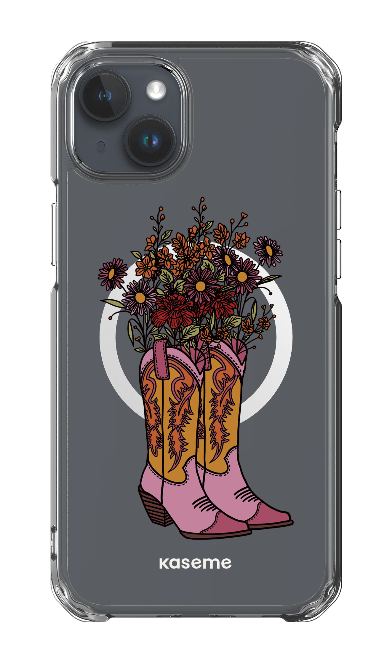 iPhone 15 Plus Clear Case - Magsafe Howdy Clear Case -