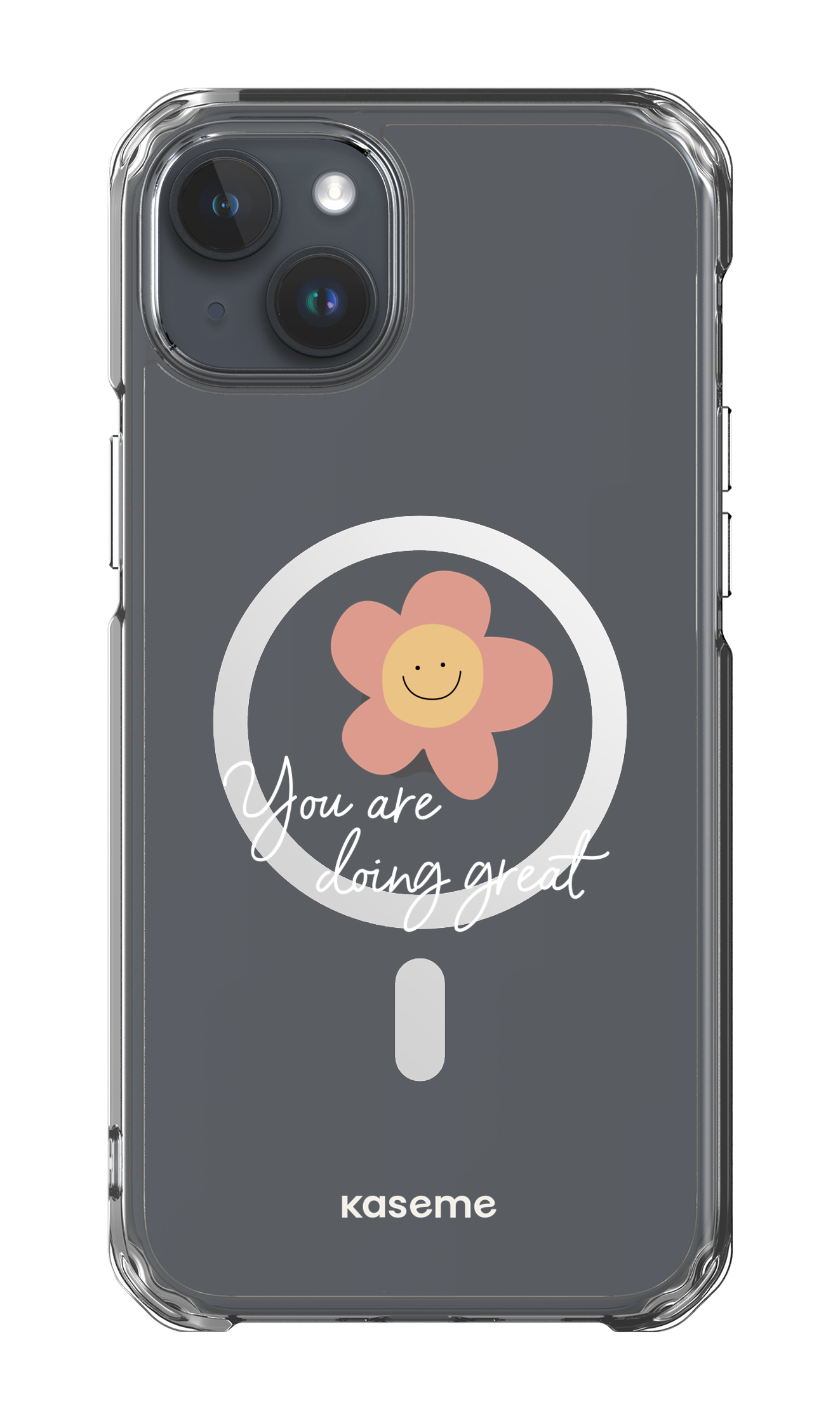 iPhone 15 Plus Clear Case - Magsafe Keep going Clear Case -