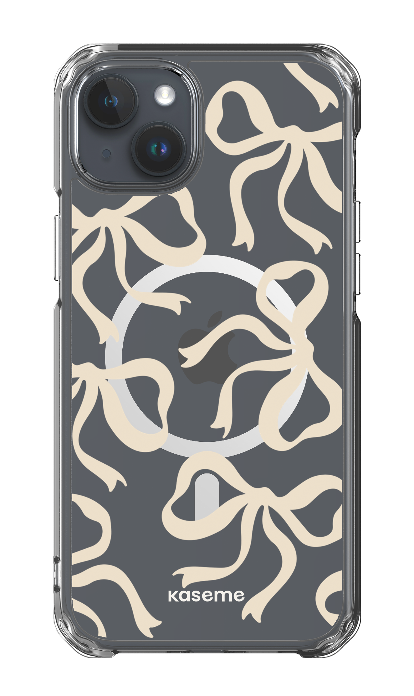 iPhone 15 Plus Clear Case - Magsafe Lace Clear Case -