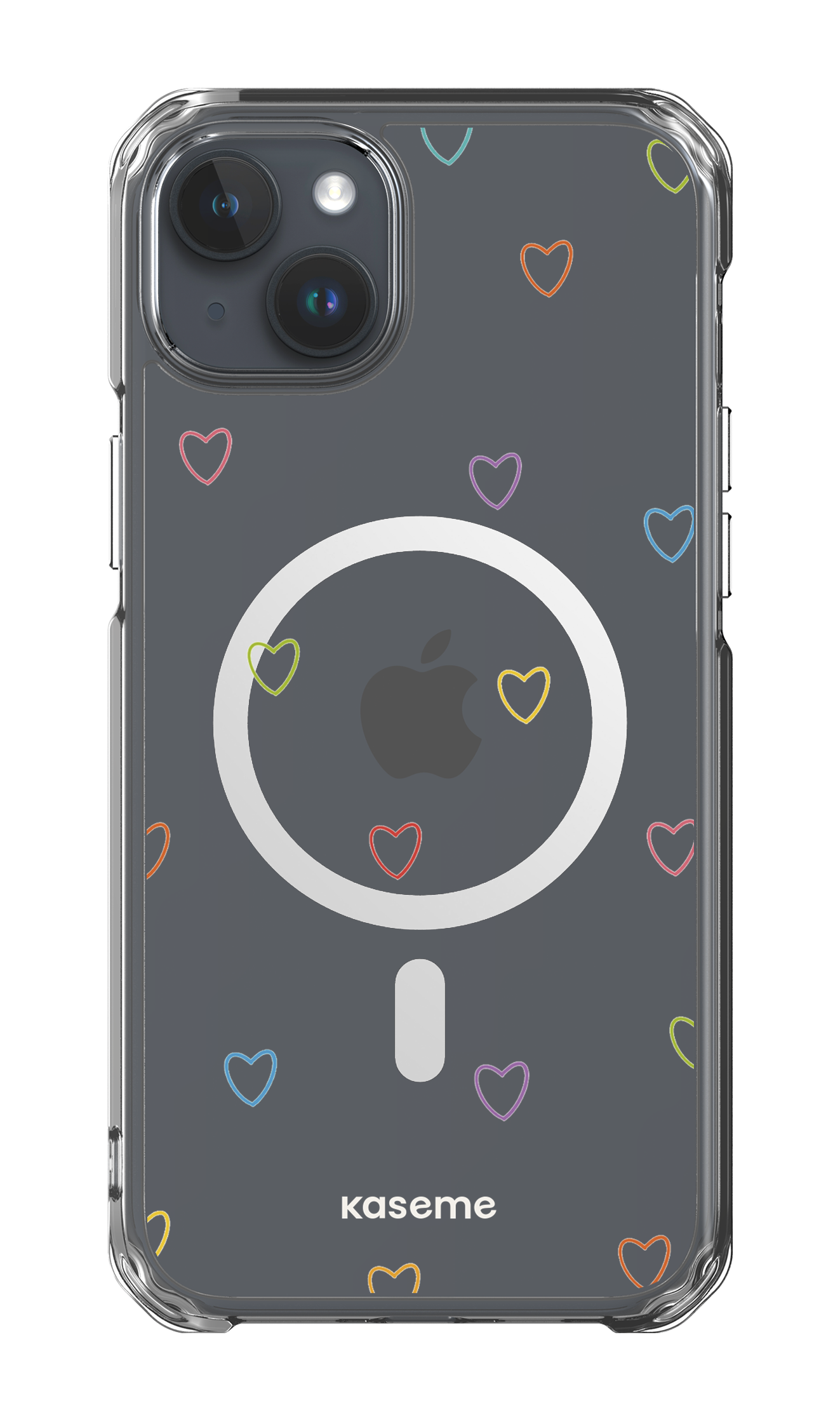 iPhone 15 Plus Clear Case - Magsafe Love Wins Clear Case -