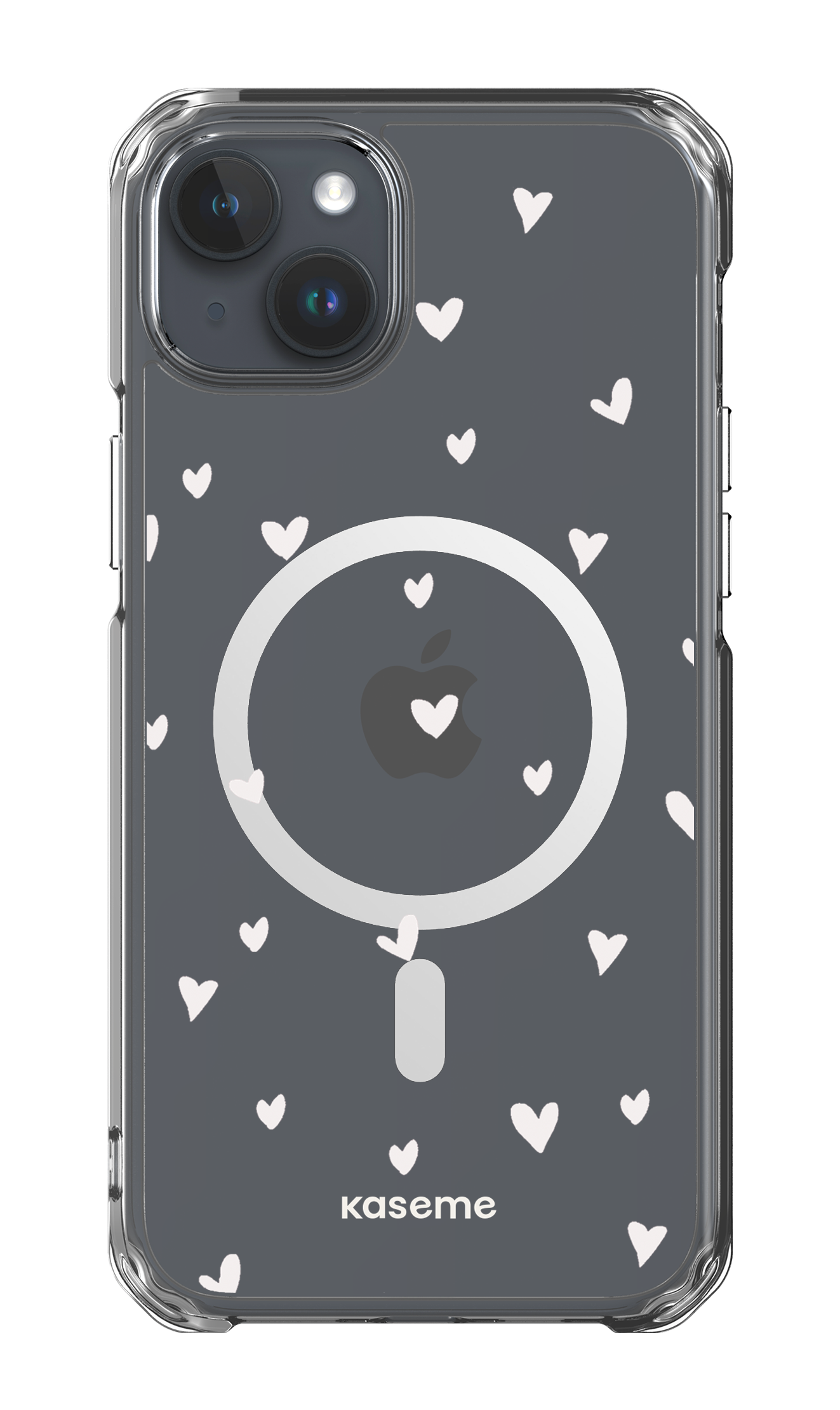 iPhone 15 Plus Clear Case - Magsafe Lovely Clear Case -