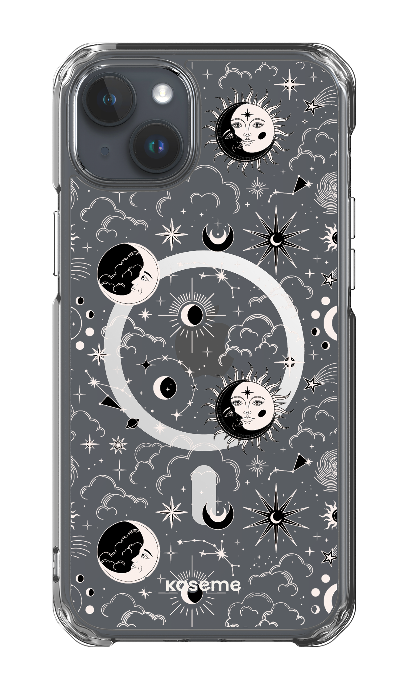 iPhone 15 Plus Clear Case - Magsafe Milky Way White Clear Case -