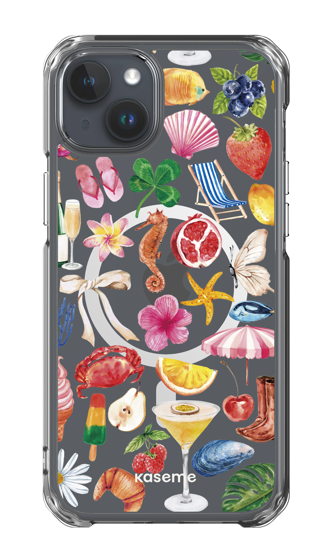 iPhone 15 Plus Clear Case - Magsafe St-Tropez Clear Case -