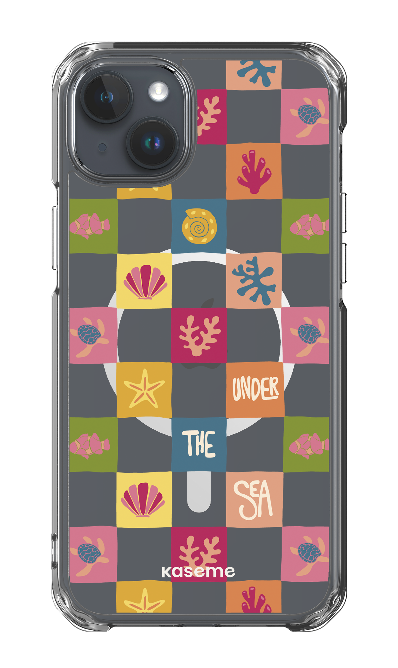 iPhone 15 Plus Clear Case - Magsafe Under the sea Clear Case -