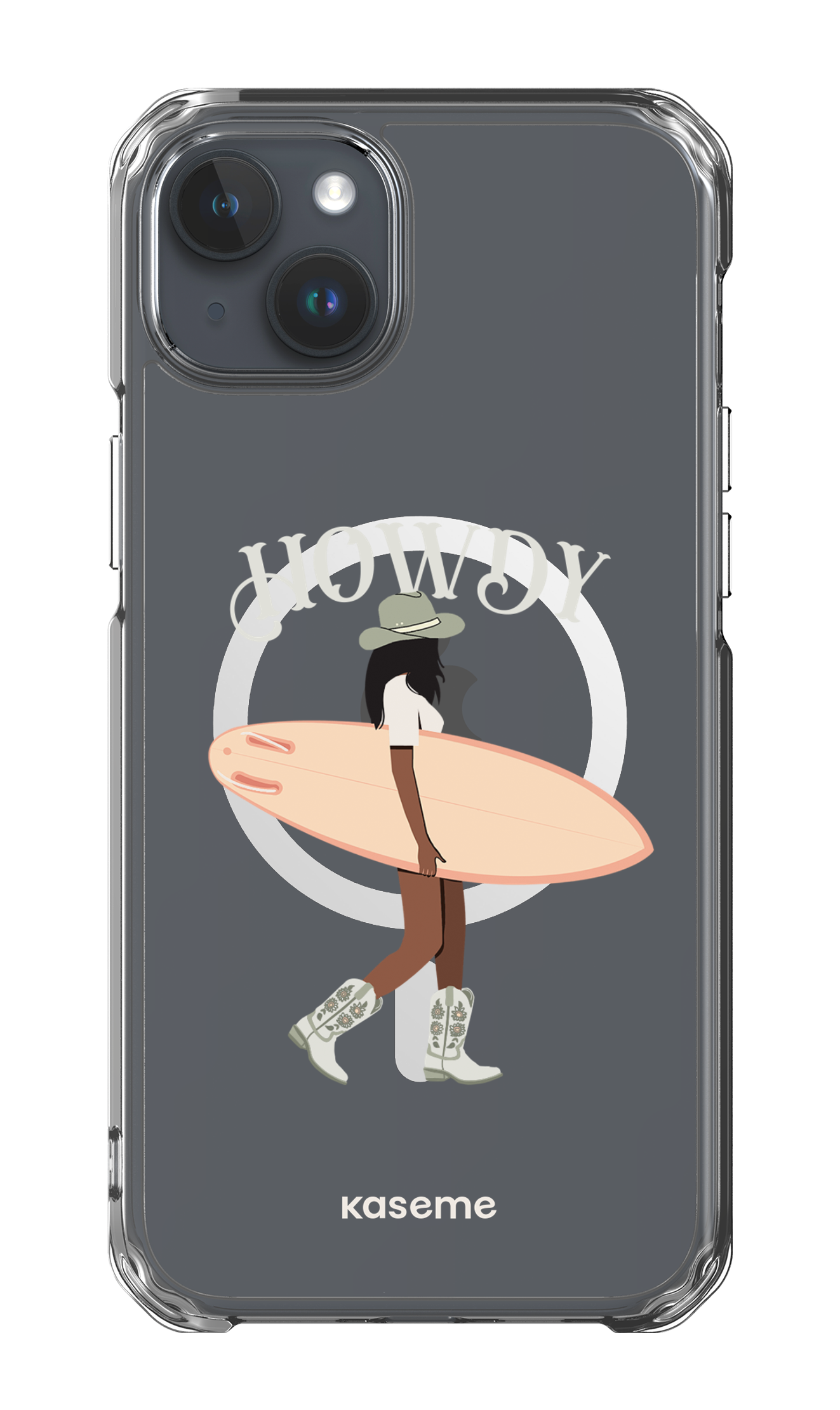 iPhone 15 Plus Clear Case - Magsafe Westsea Green Clear Case -