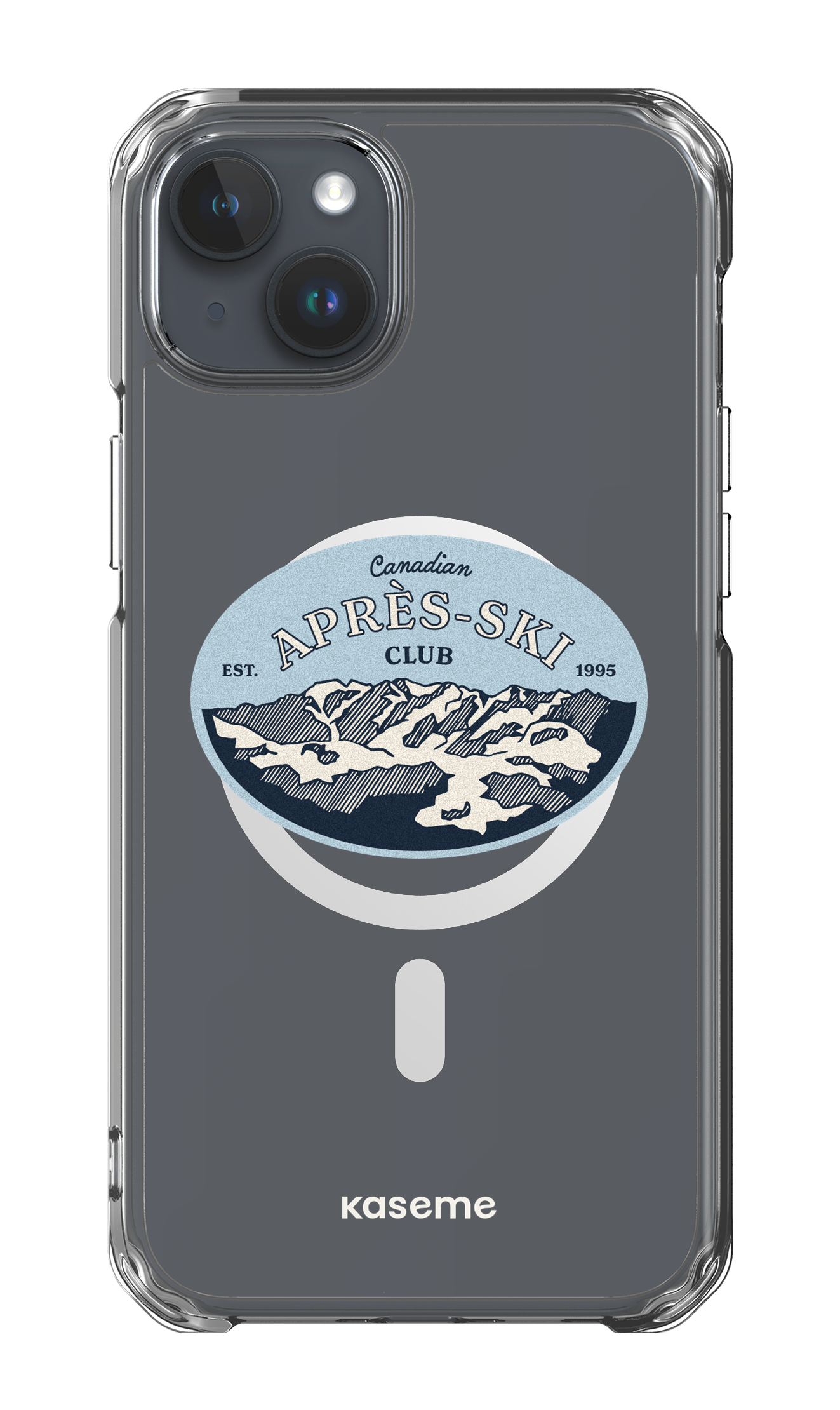 iPhone 15 Plus Clear Case - Magsafe Whistler Clear Case -