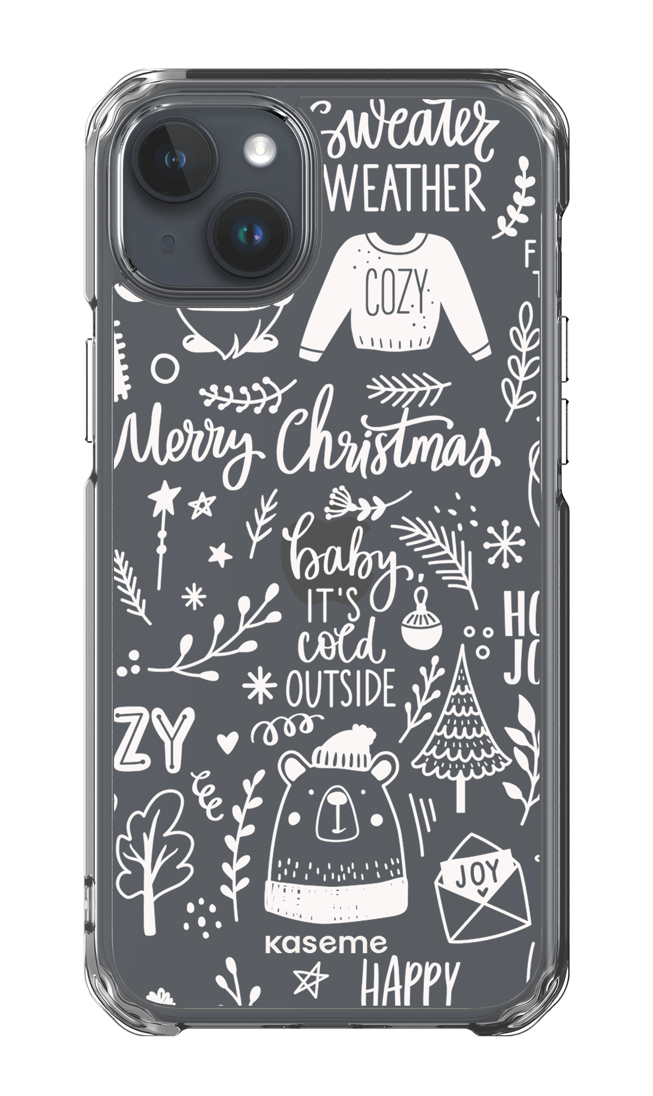 iPhone 15 Plus Clear Case Cold Nights Clear Case -