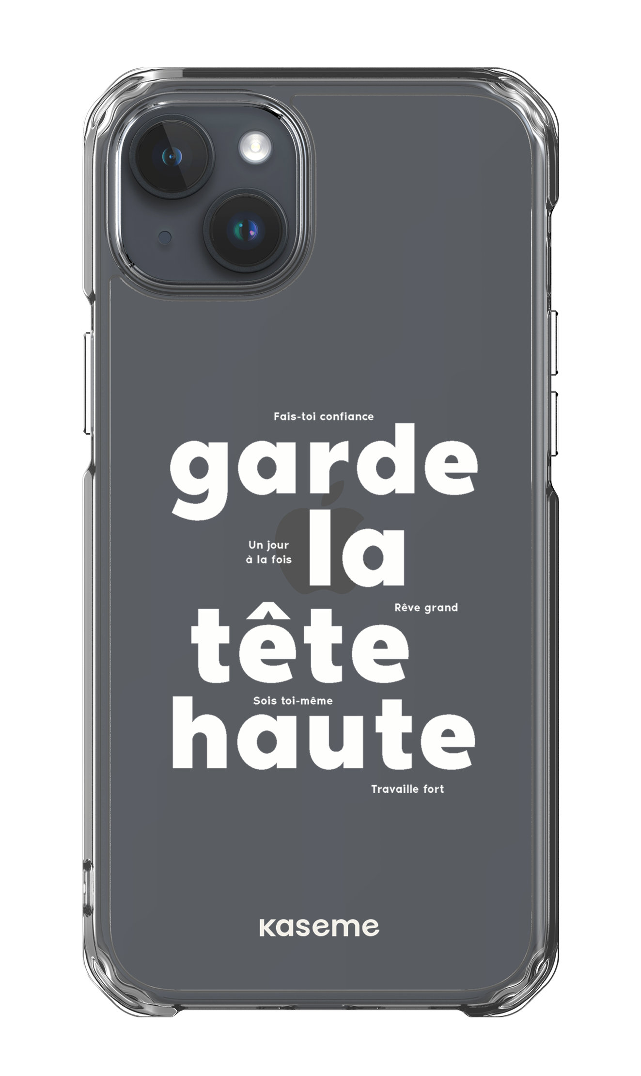 iPhone 15 Plus Clear Case État d'esprit Clear Case -