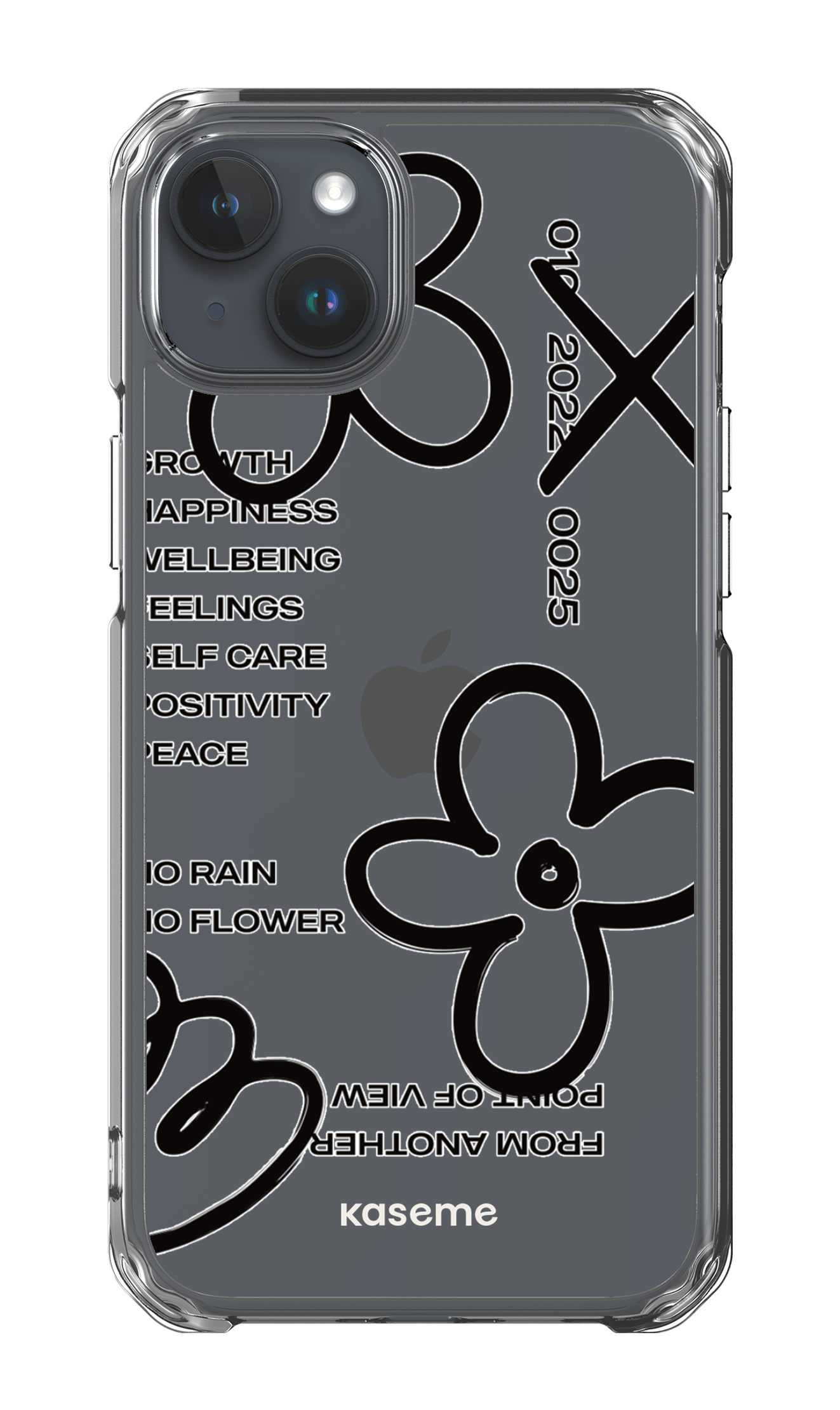 iPhone 15 Plus Clear Case Feelings black Clear Case -