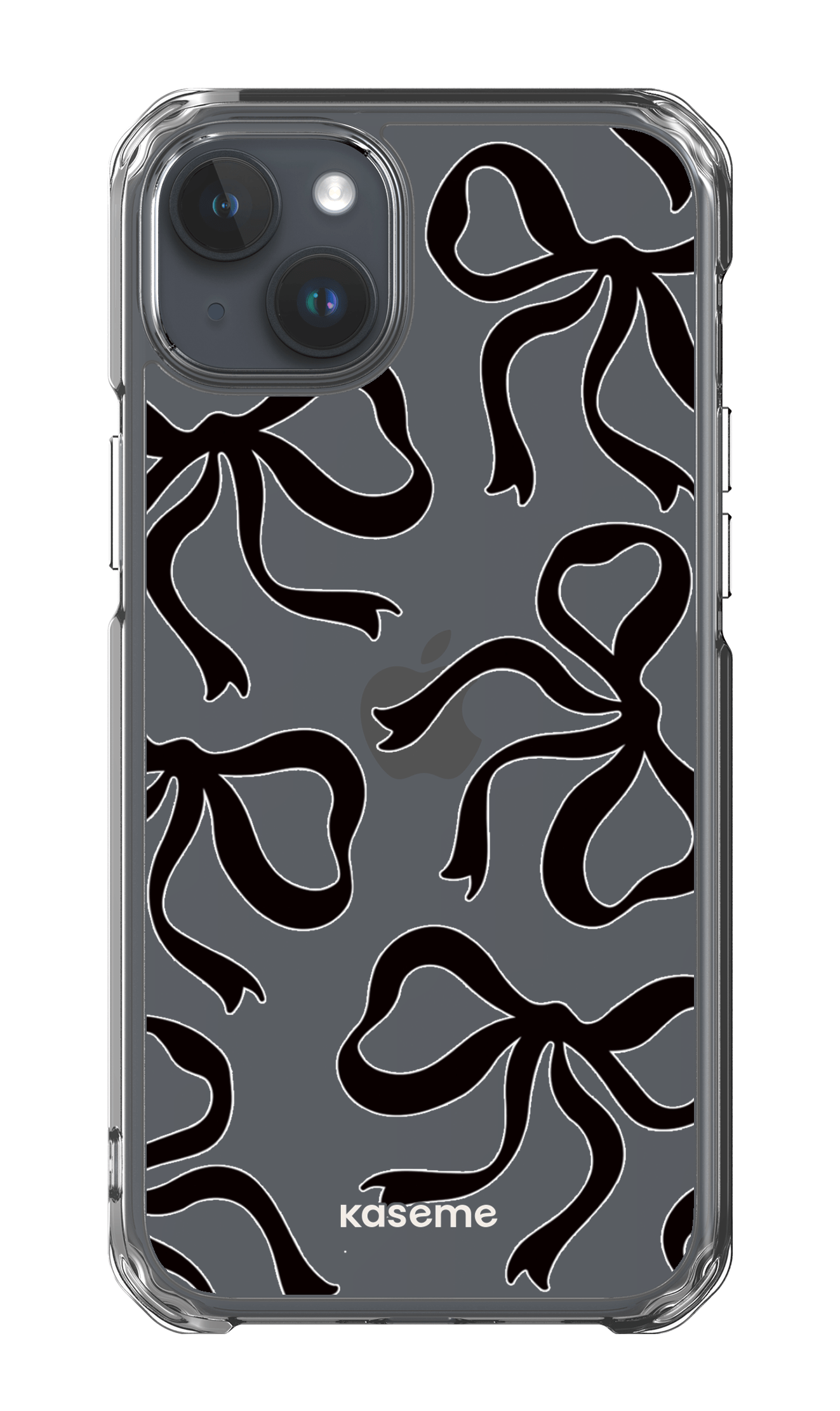 iPhone 15 Plus Clear Case Lace Black Clear Case -