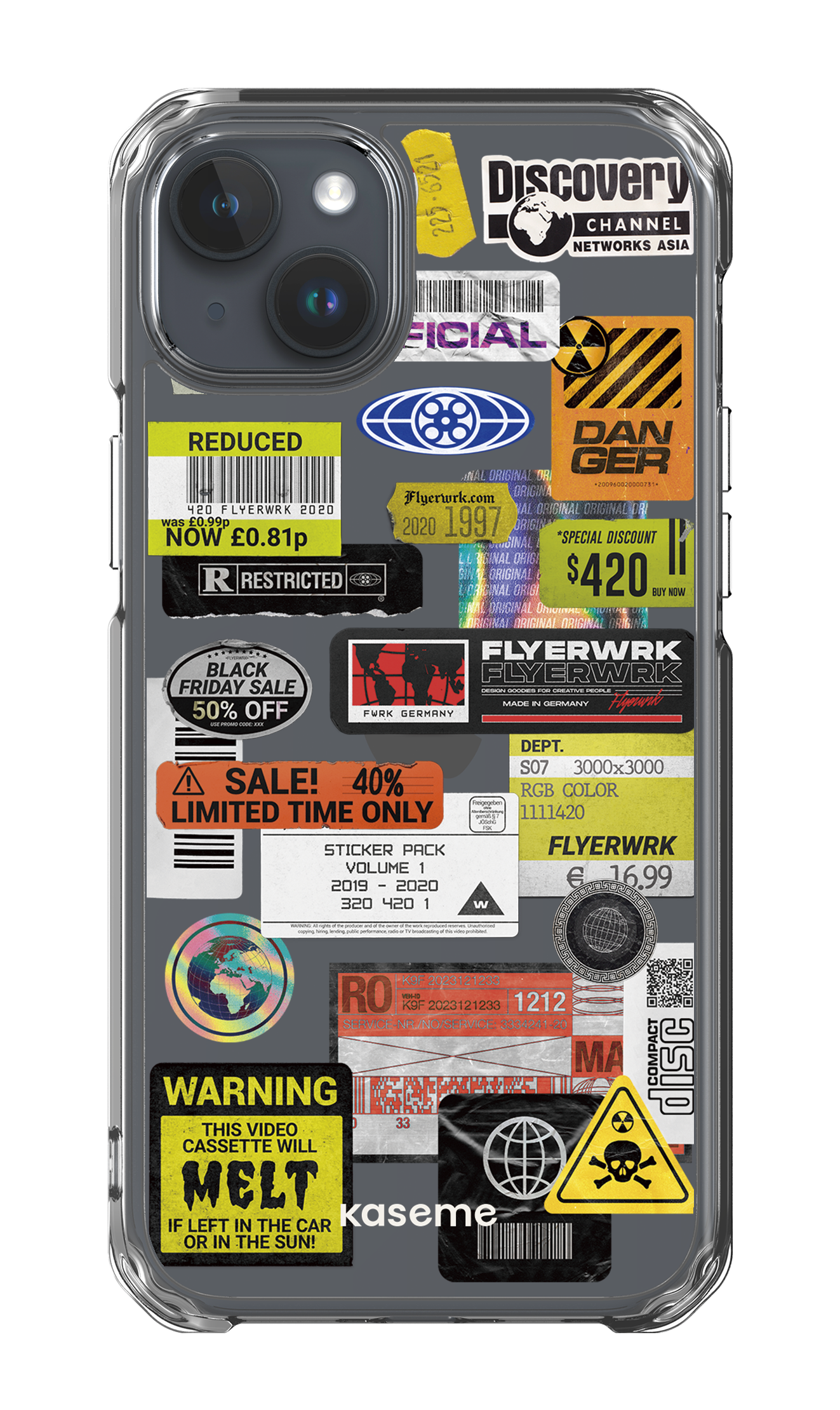 iPhone 15 Plus Clear Case Melt Clear Case -