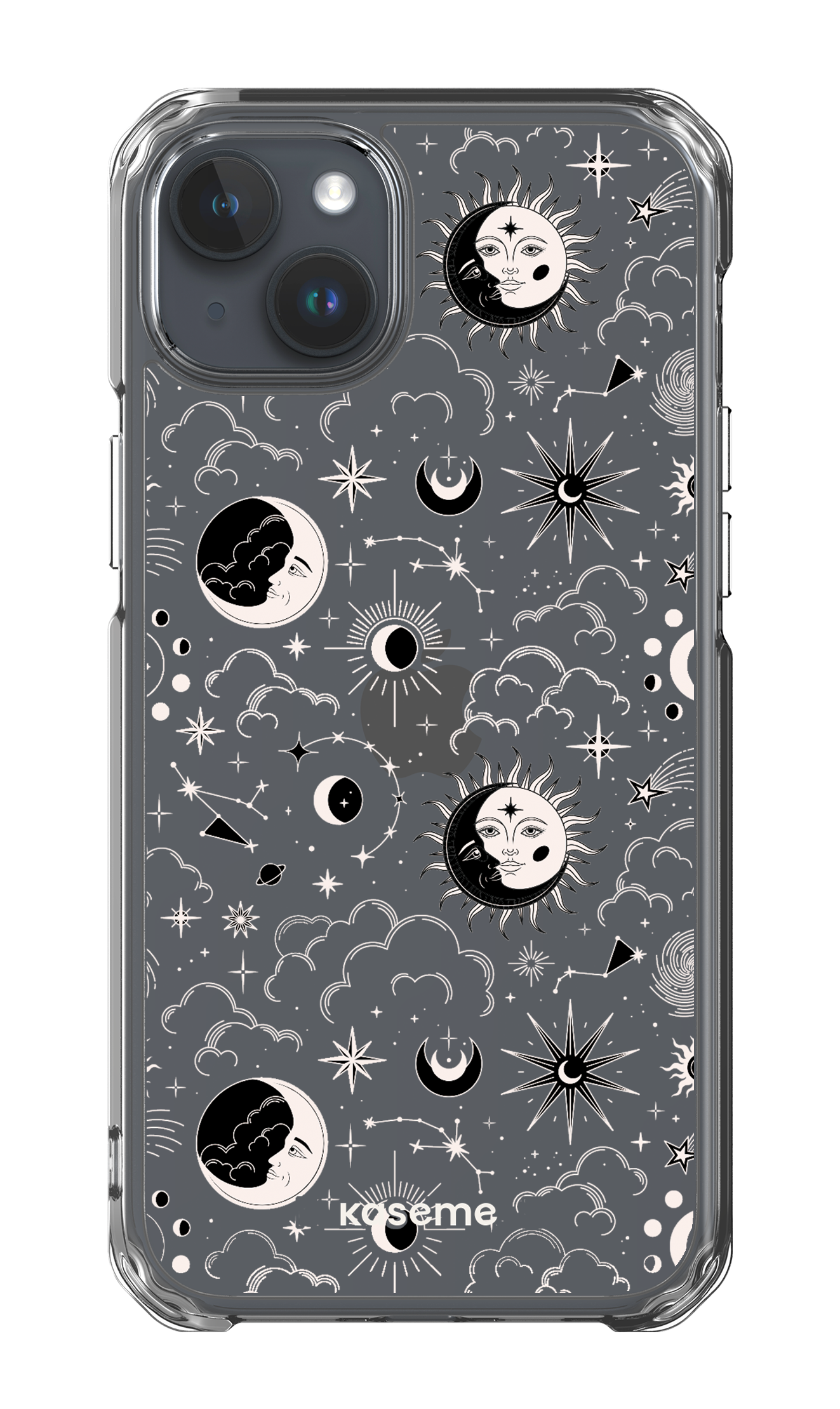 iPhone 15 Plus Clear Case Milky Way White Clear Case -