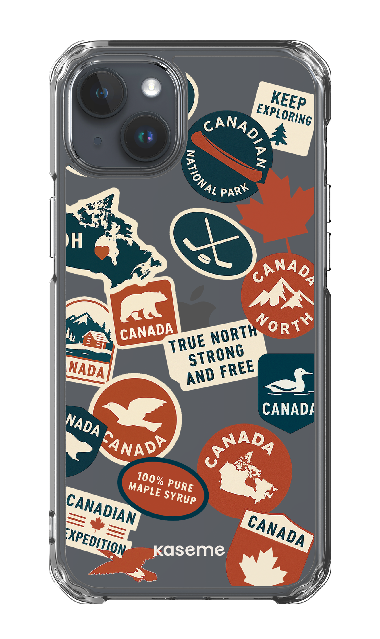 iPhone 15 Plus Clear Case Oh Maple -