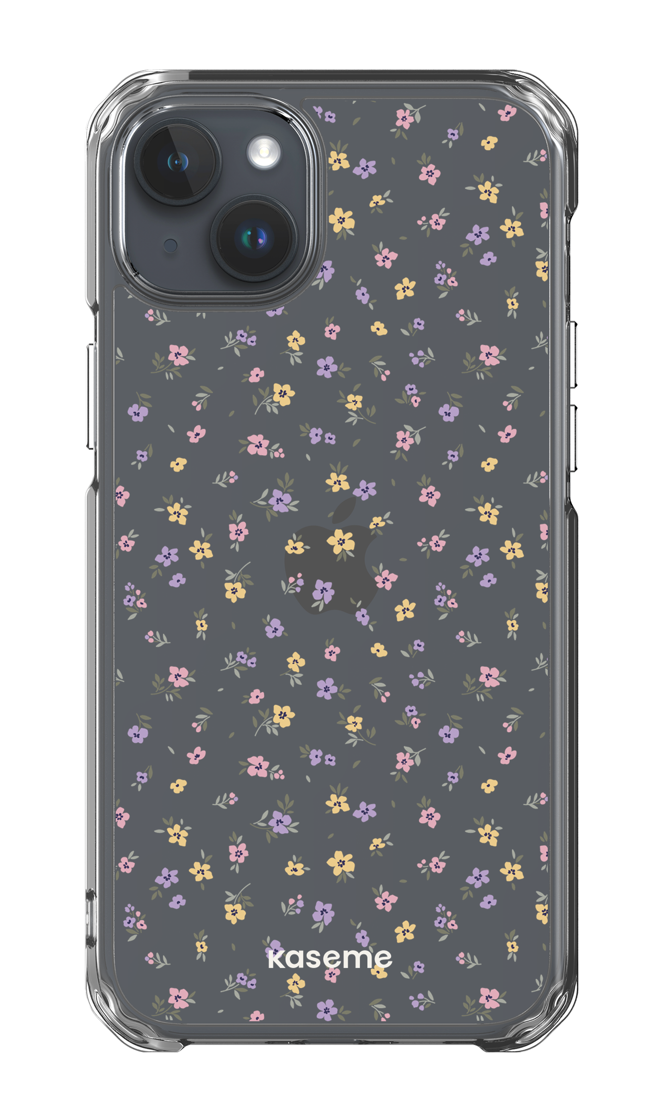iPhone 15 Plus Clear Case Porcelain Blossom Clear Case -