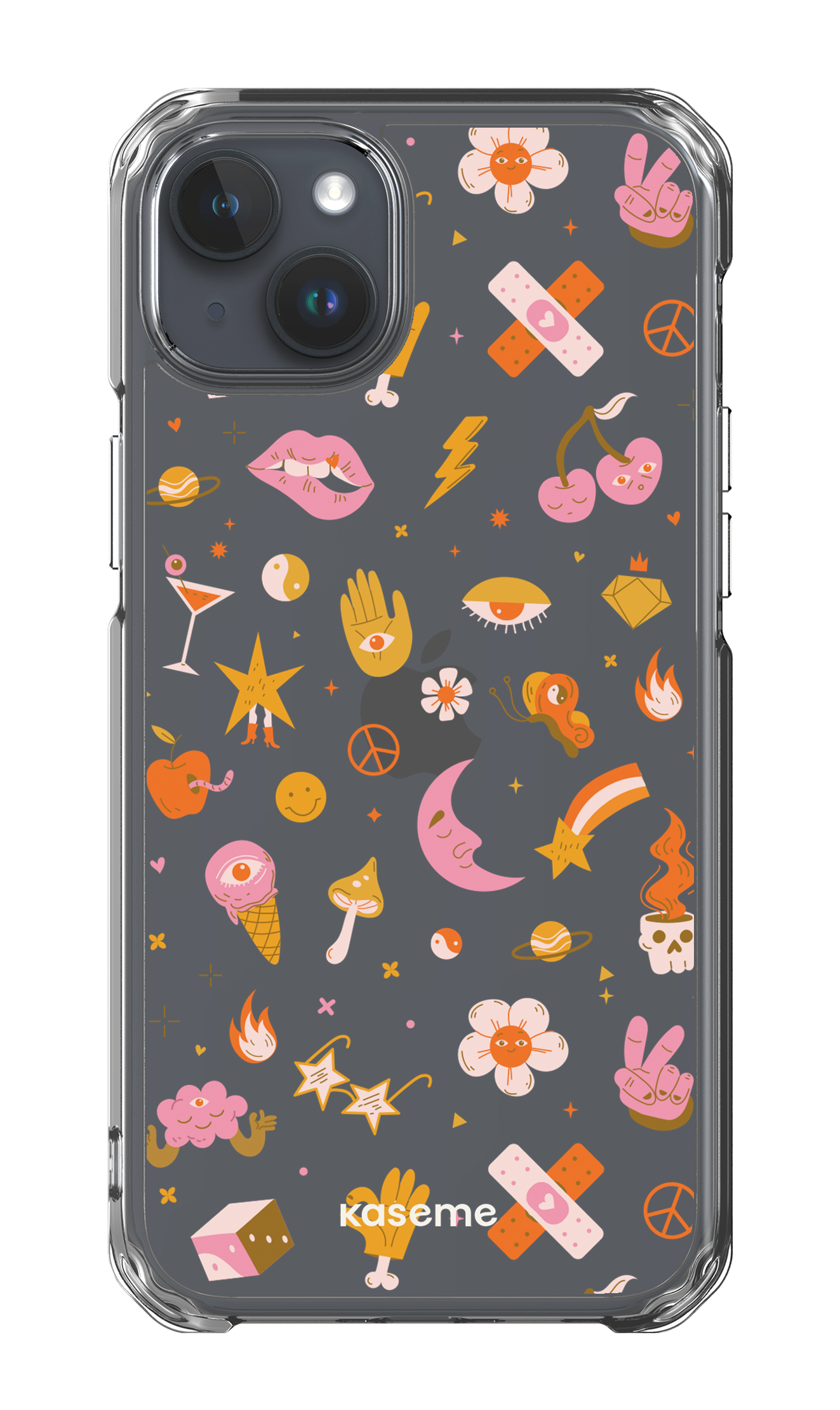 iPhone 15 Plus Clear Case Psycho Clear Case -