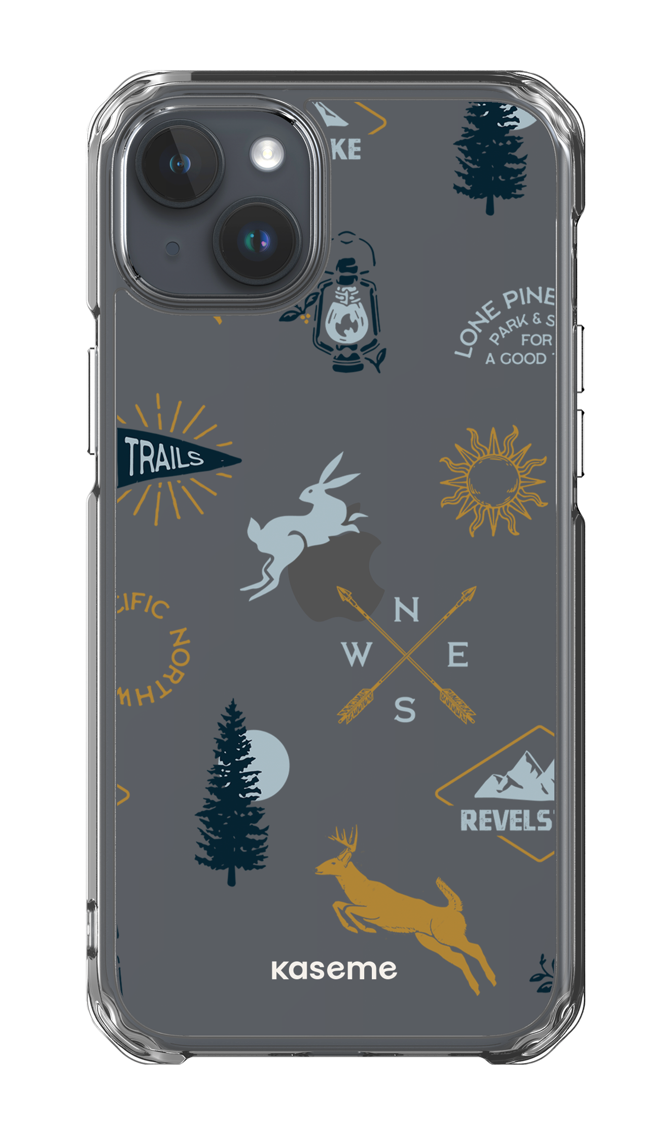 iPhone 15 Plus Clear Case Revelstoke white clear case -