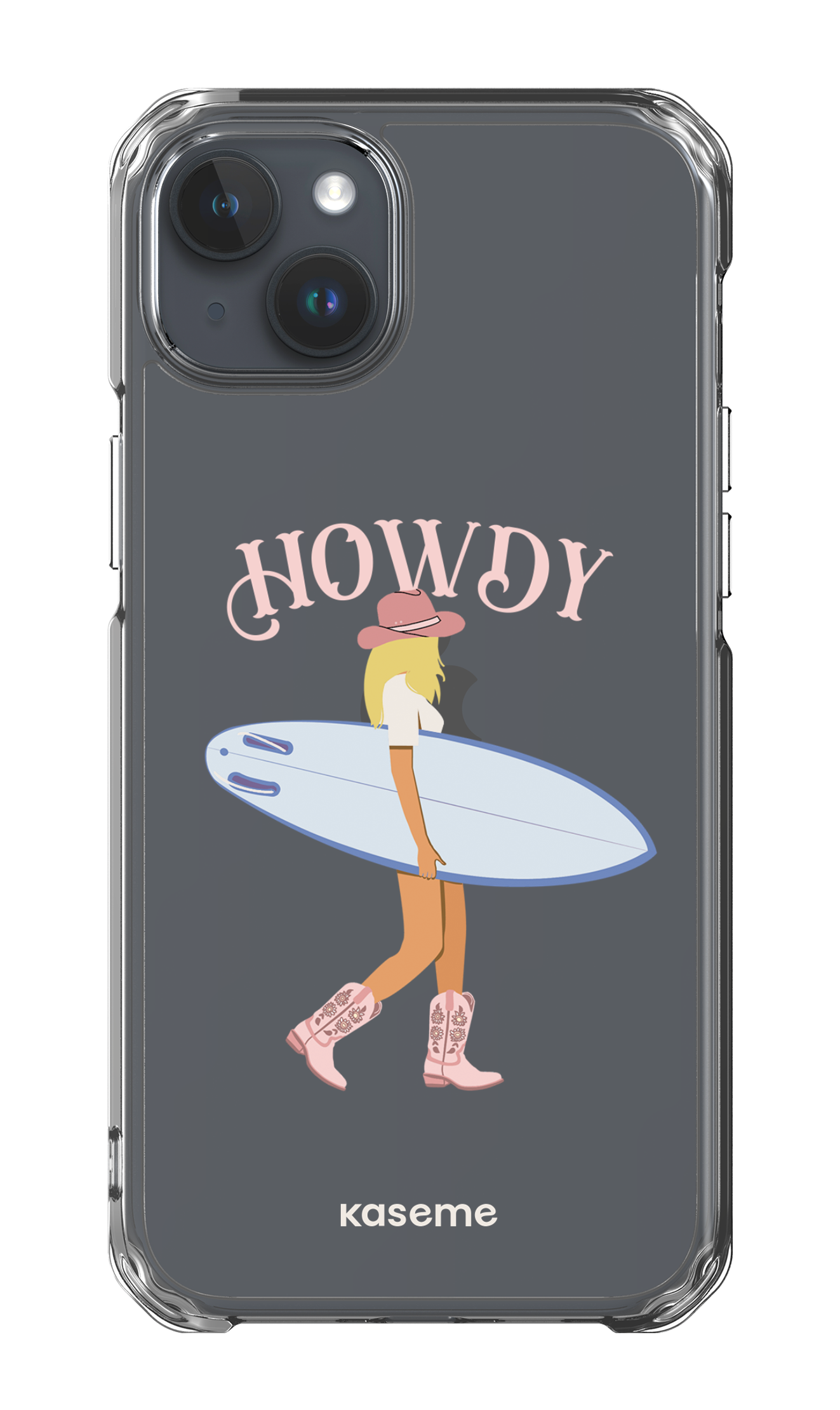 iPhone 15 Plus Clear Case Westsea Pink Clear Case -