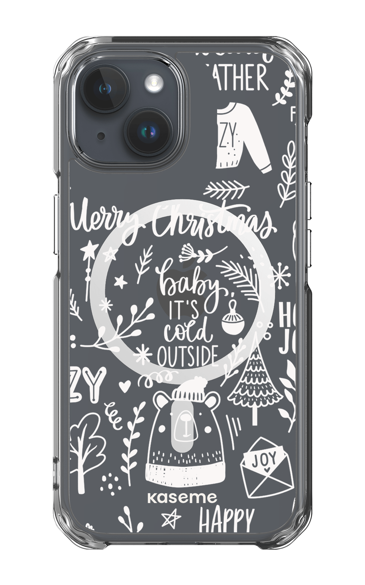 iPhone 15 Pro Clear Case - Magsafe Cold Nights Clear Case -