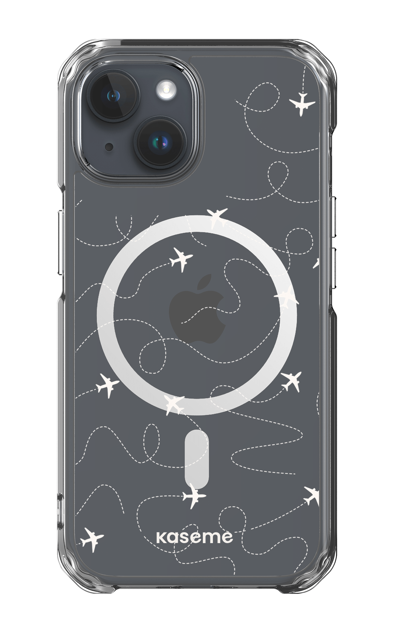 iPhone 15 Pro Clear Case - Magsafe Globetrotter Clear Case -