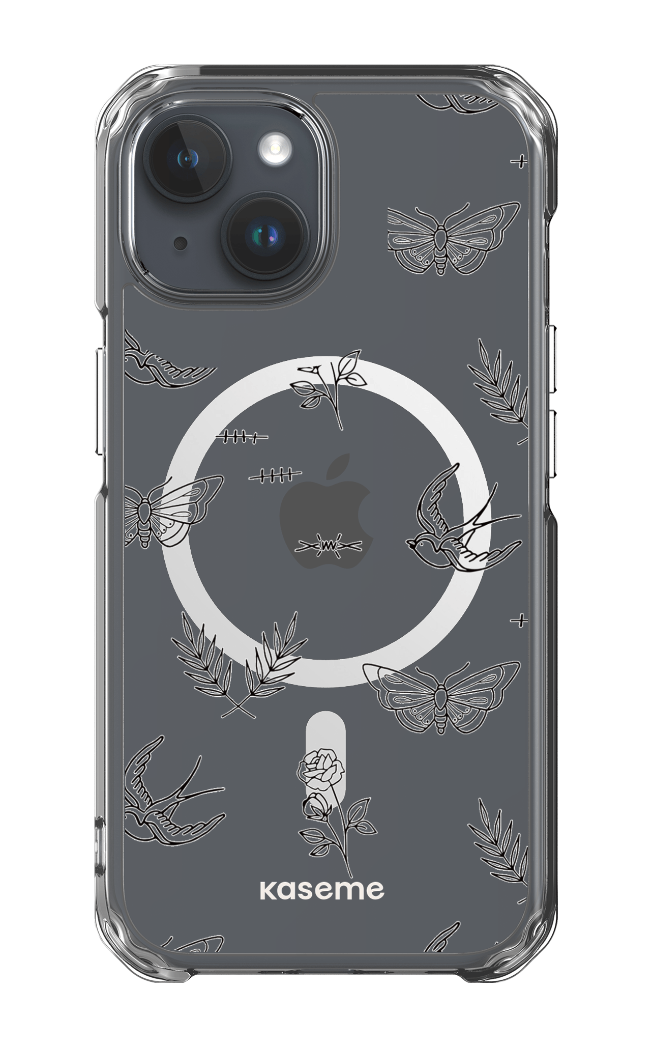 iPhone 15 Pro Clear Case - Magsafe Ink Clear Case -