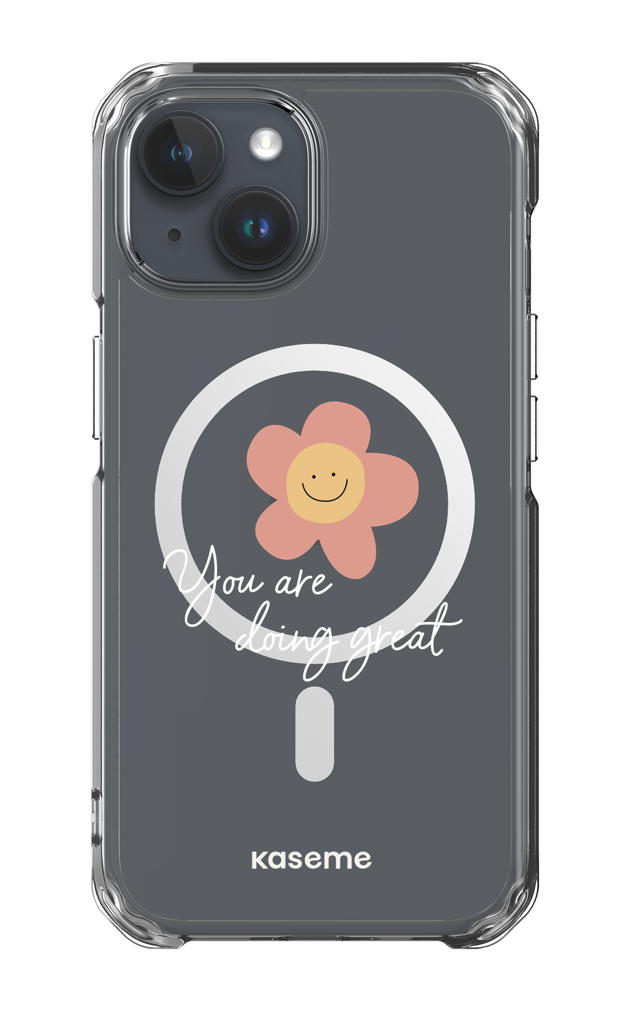 iPhone 15 Pro Clear Case - Magsafe Keep going Clear Case -