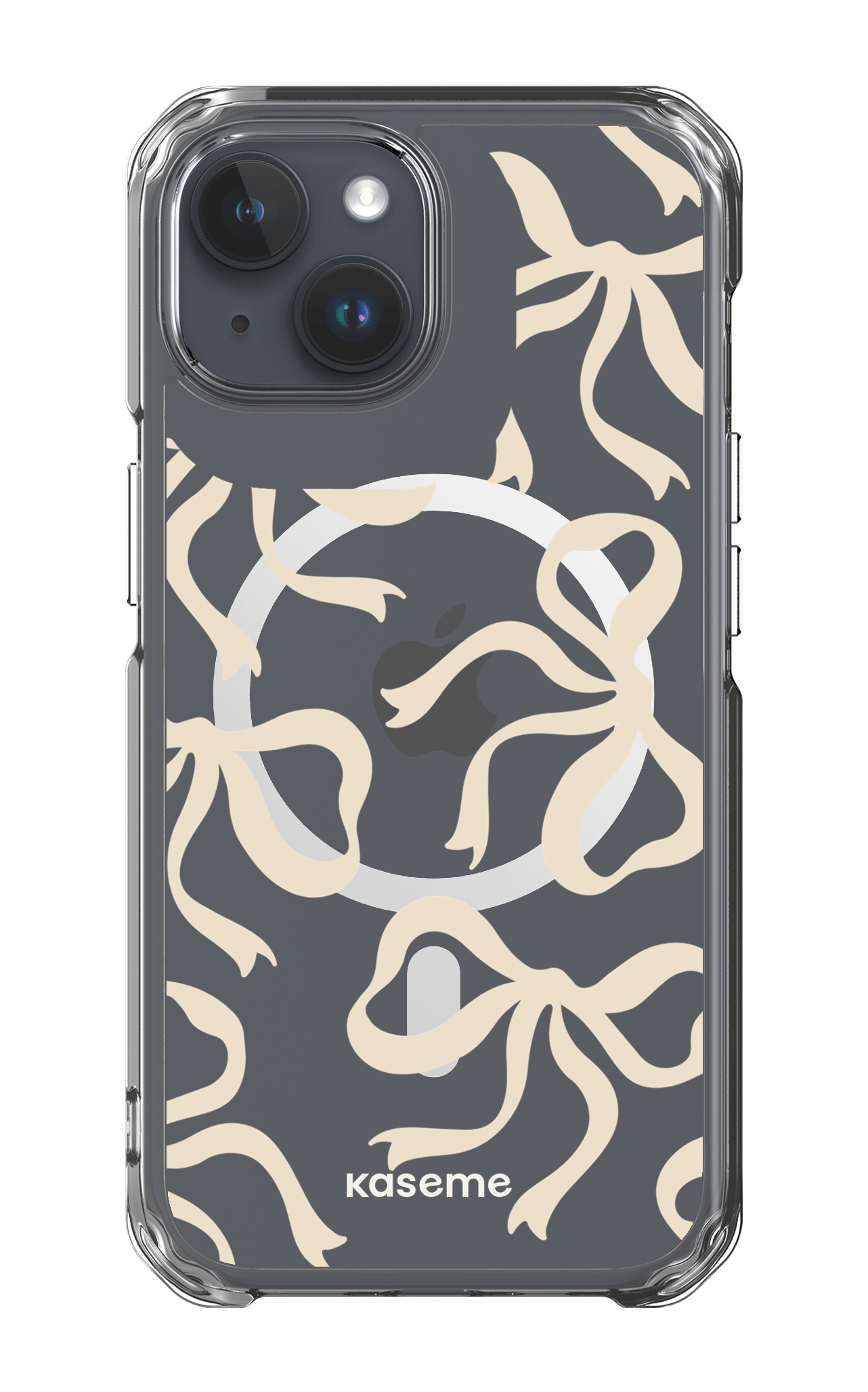 iPhone 15 Pro Clear Case - Magsafe Lace Clear Case -