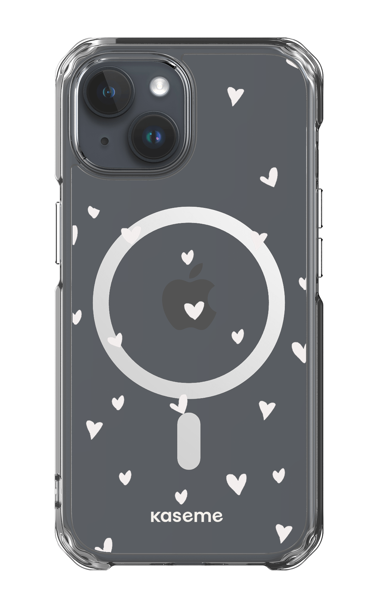 iPhone 15 Pro Clear Case - Magsafe Lovely Clear Case -