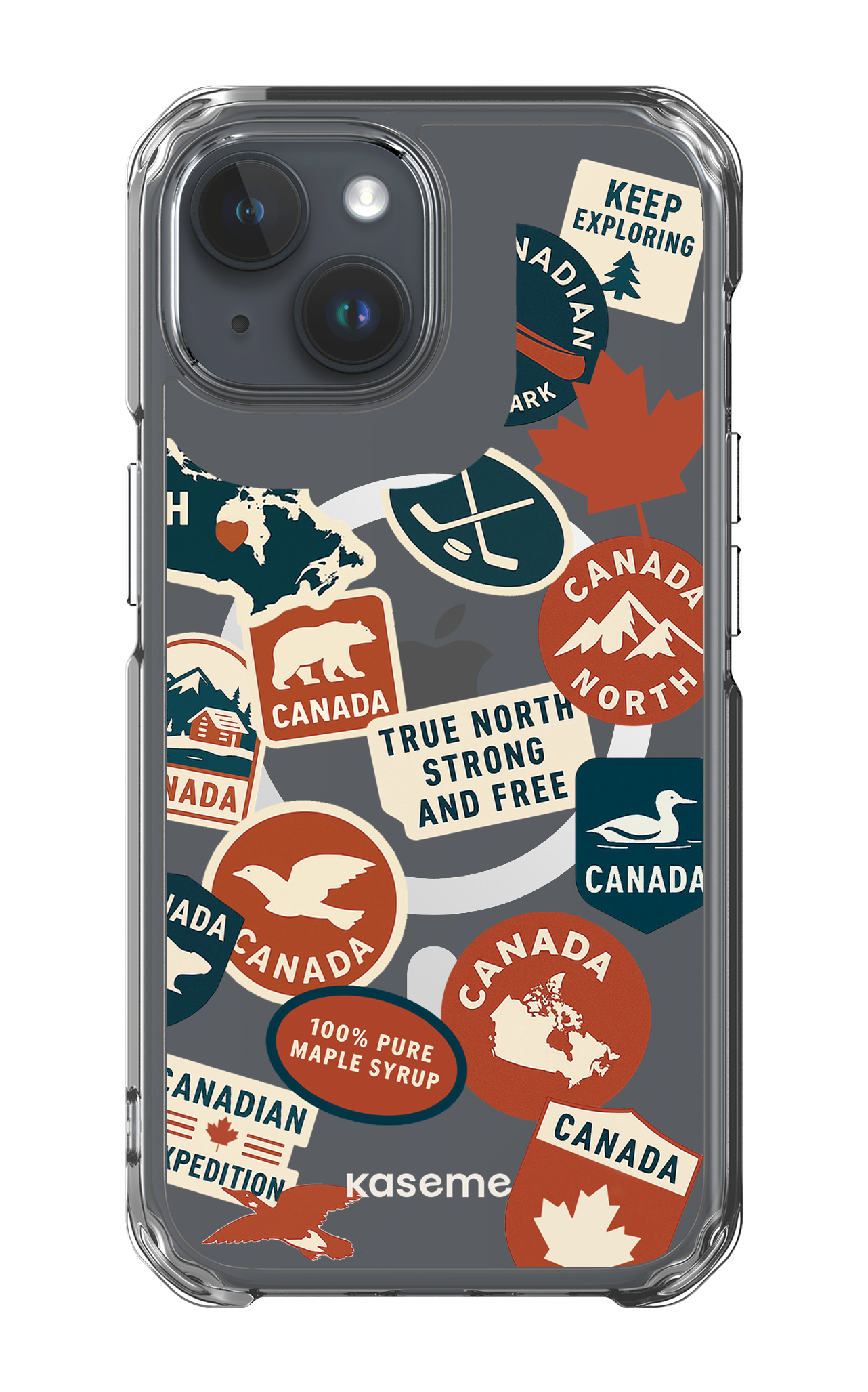 iPhone 15 Pro Clear Case - Magsafe Oh Maple -