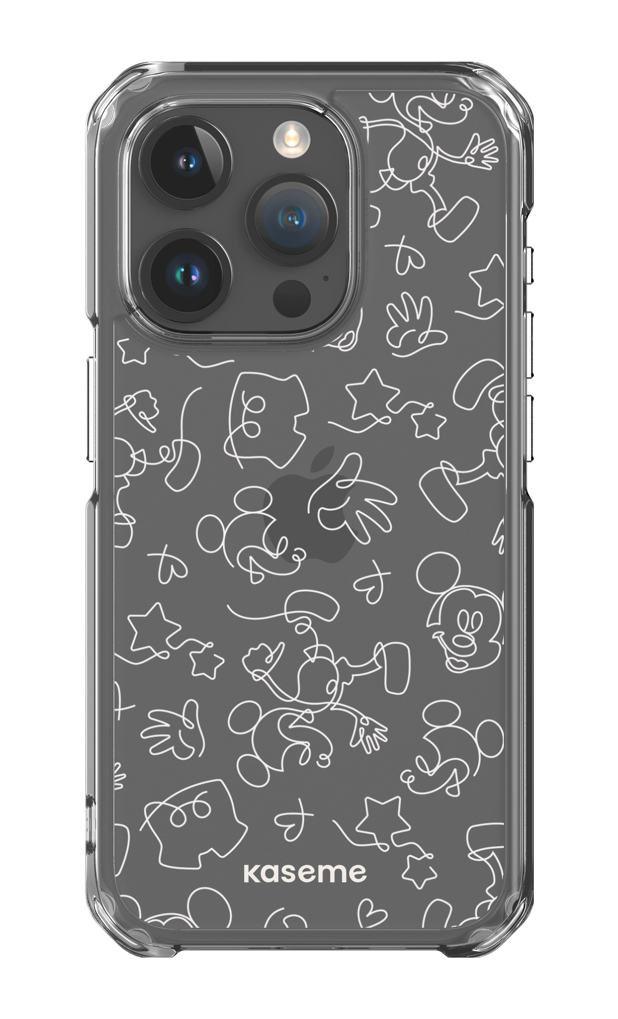 iPhone 15 Pro Clear Case Doodle Clear Case -