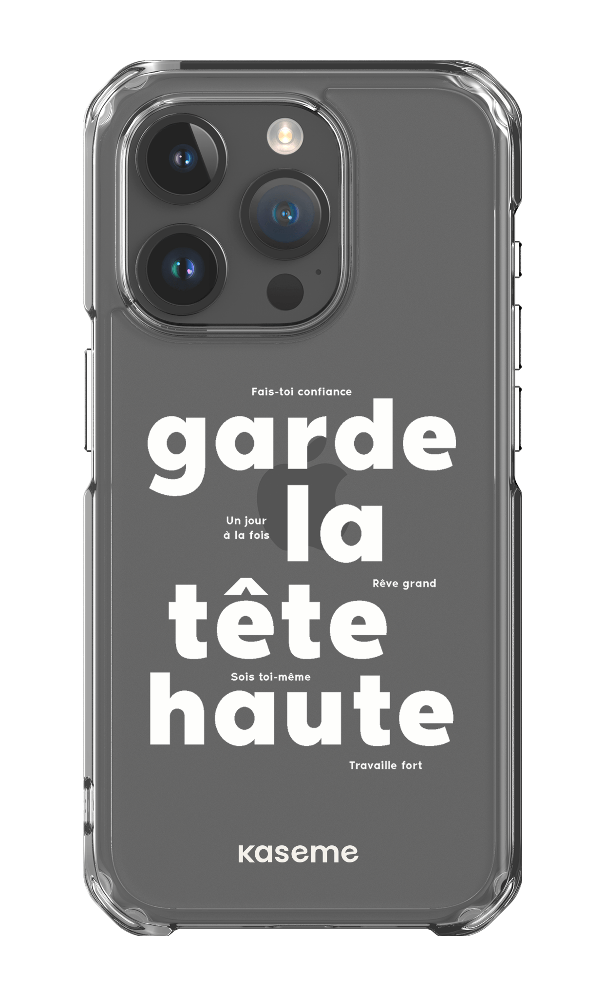 iPhone 15 Pro Clear Case État d'esprit Clear Case -