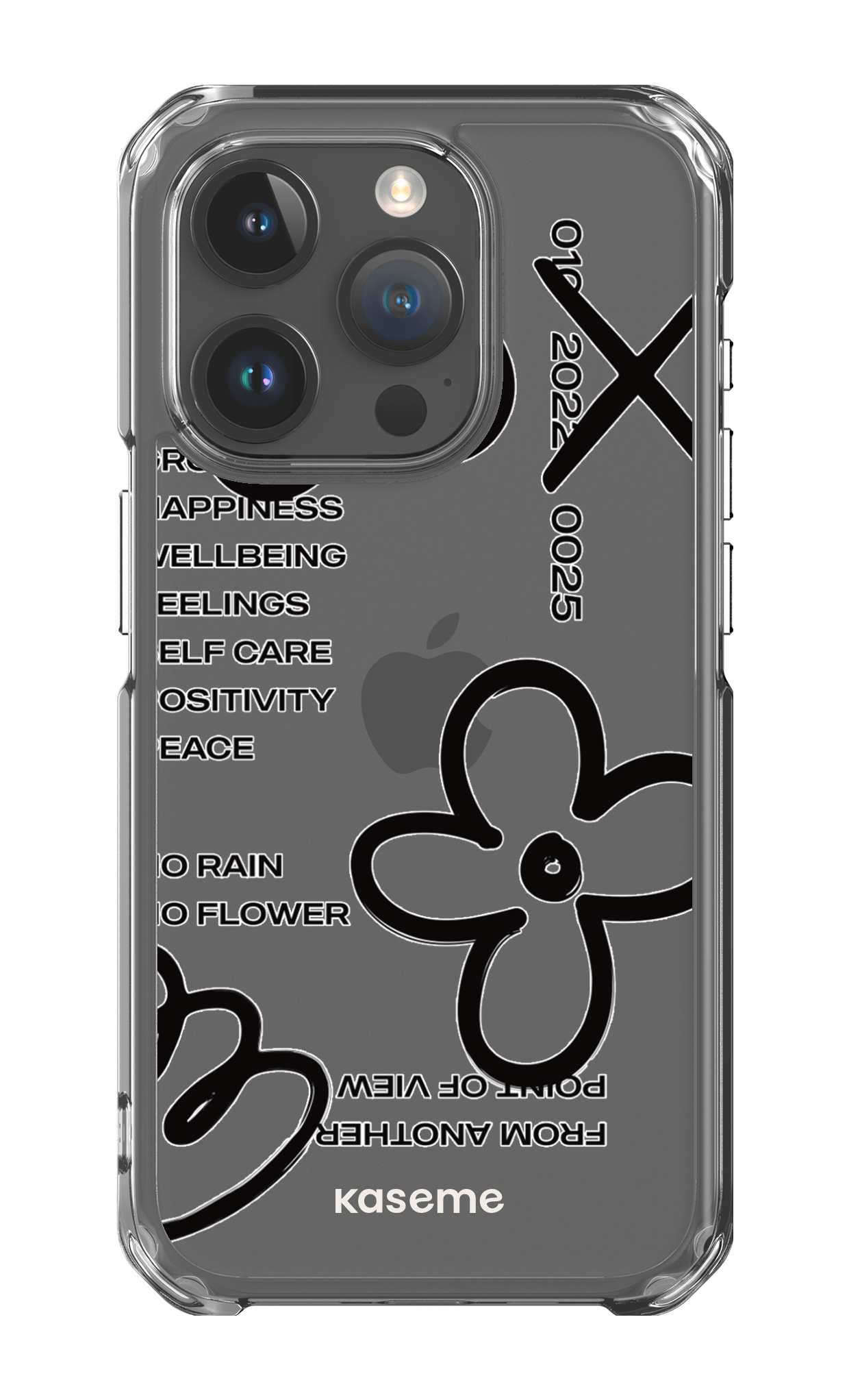 iPhone 15 Pro Clear Case Feelings black Clear Case -