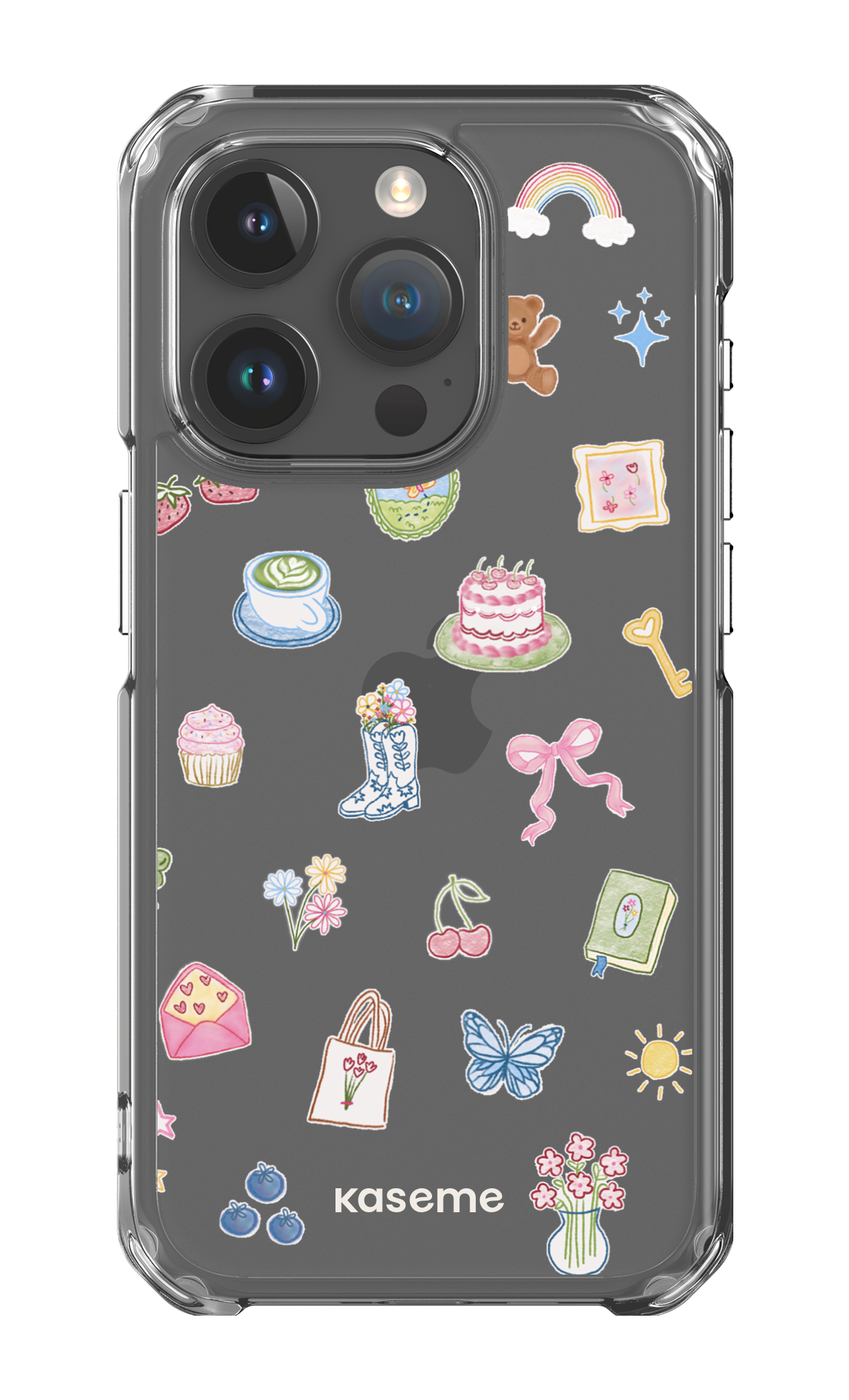 iPhone 15 Pro Clear Case Poetry Clear Case -