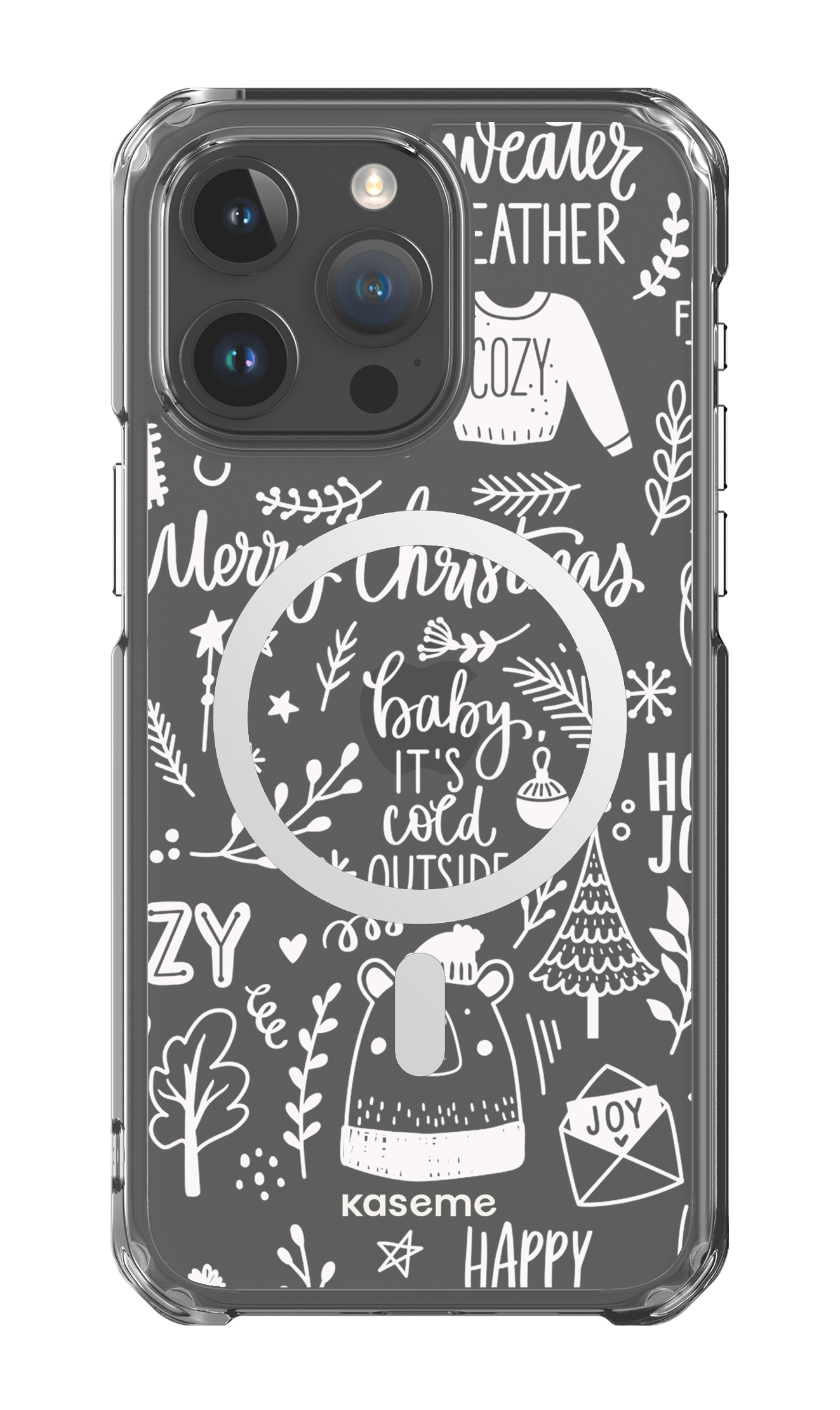 iPhone 15 Pro Max Clear Case - Magsafe Cold Nights Clear Case -