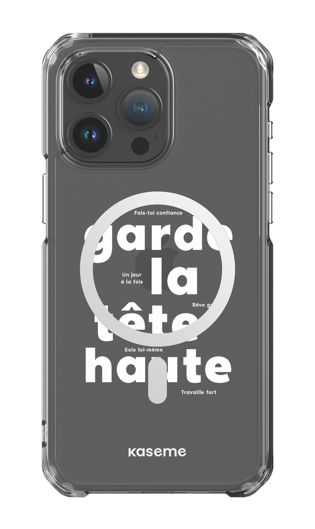 iPhone 15 Pro Max Clear Case - Magsafe État d'esprit Clear Case -