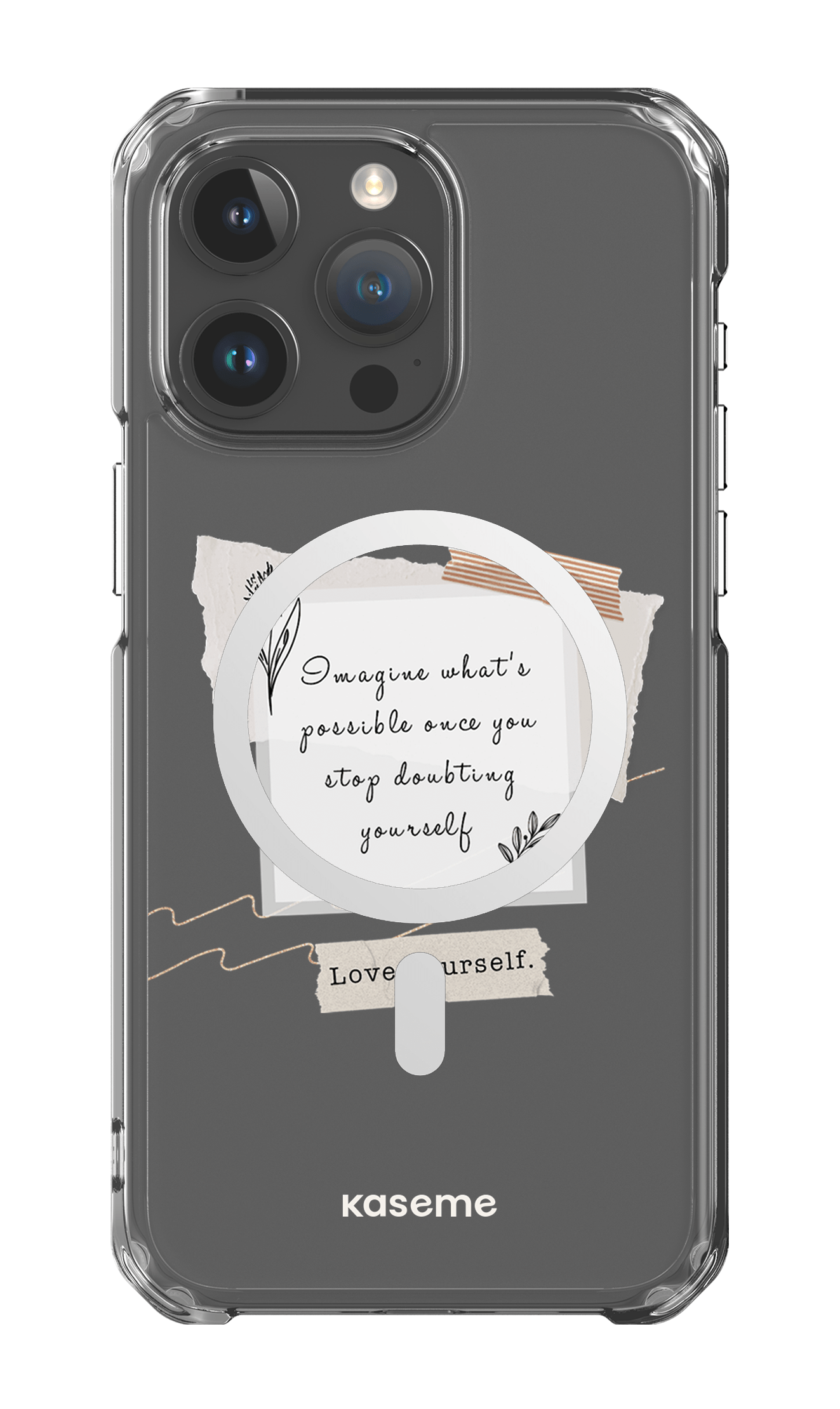 iPhone 15 Pro Max Clear Case - Magsafe Faith Clear Case -