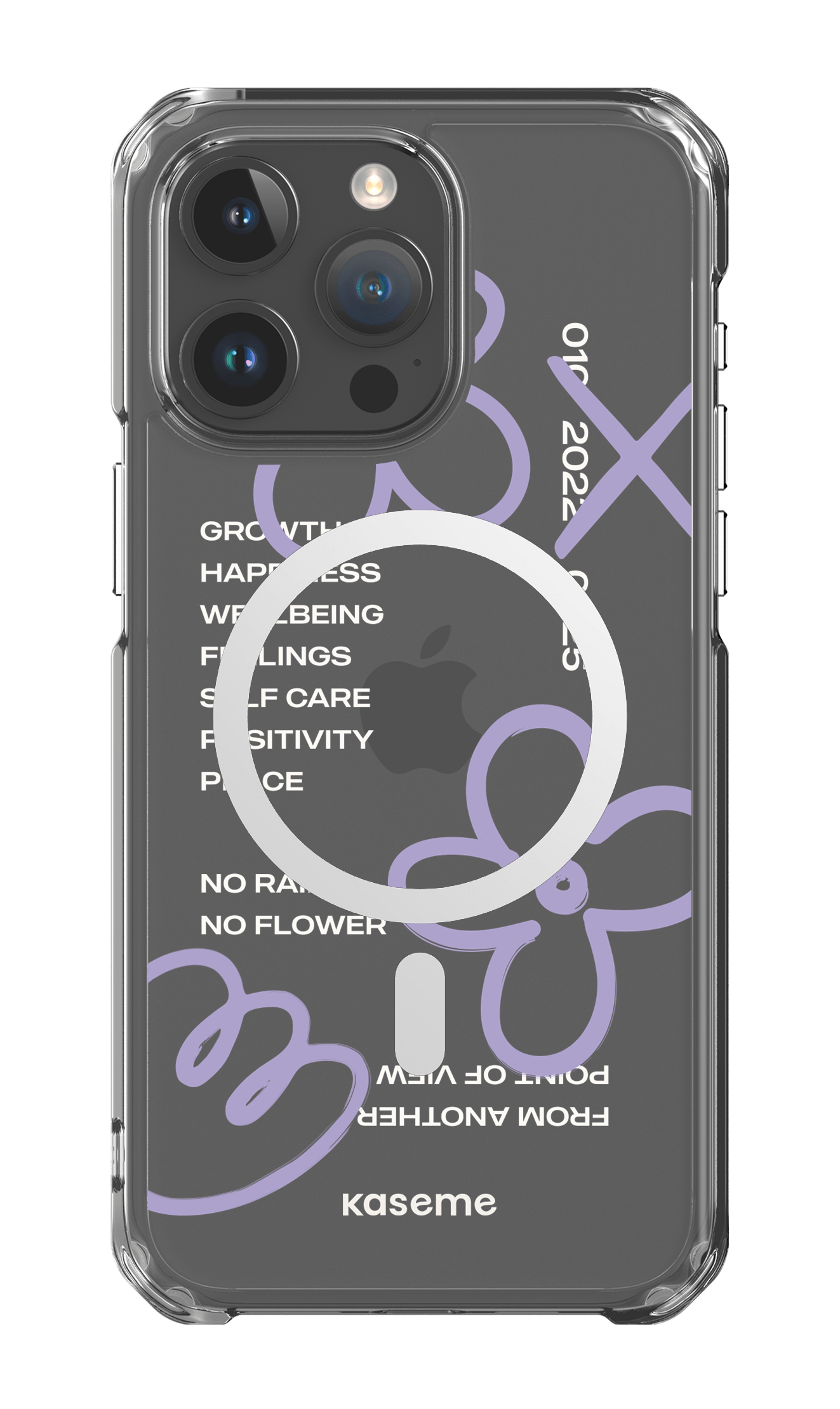 iPhone 15 Pro Max Clear Case - Magsafe Feelings purple clear case -