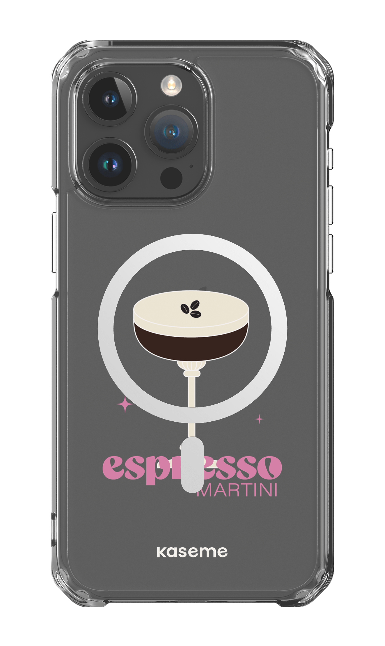 iPhone 15 Pro Max Clear Case - Magsafe Hold My Tiny Clear Case -