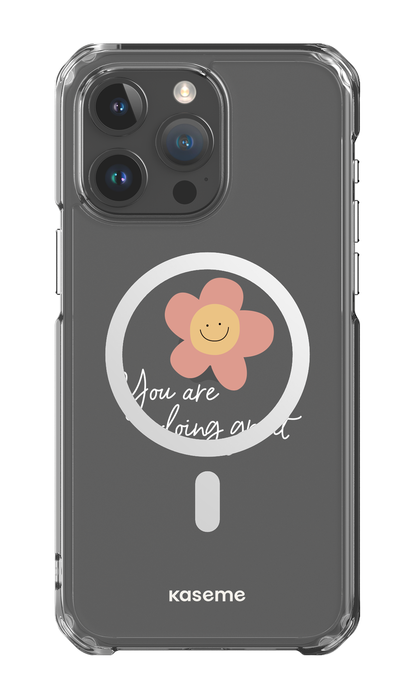 iPhone 15 Pro Max Clear Case - Magsafe Keep going Clear Case -