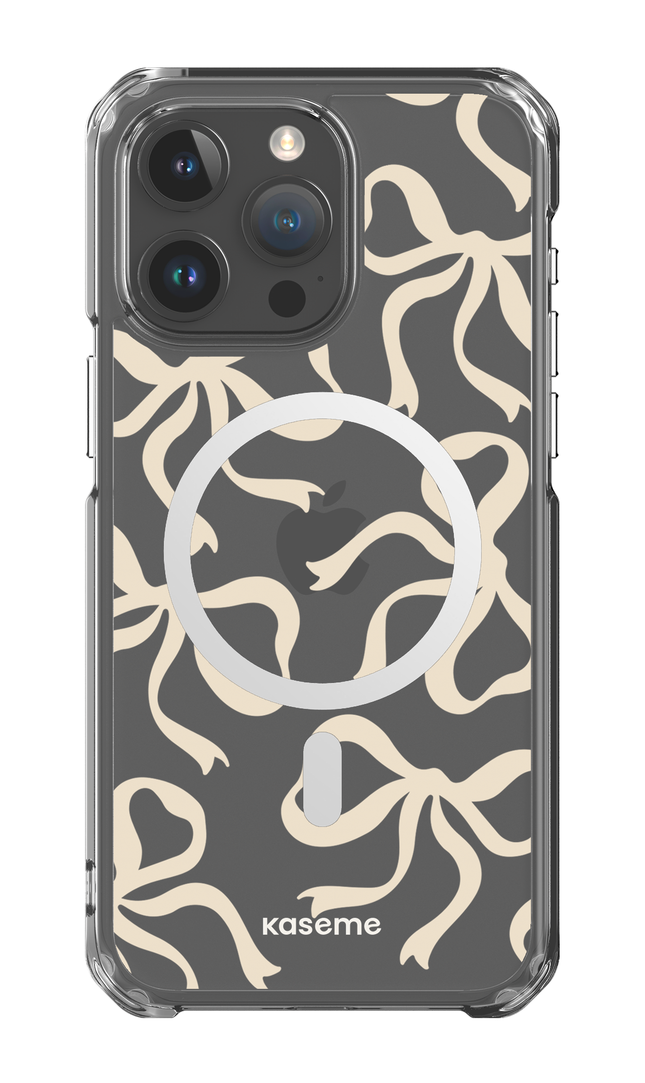 iPhone 15 Pro Max Clear Case - Magsafe Lace Clear Case -