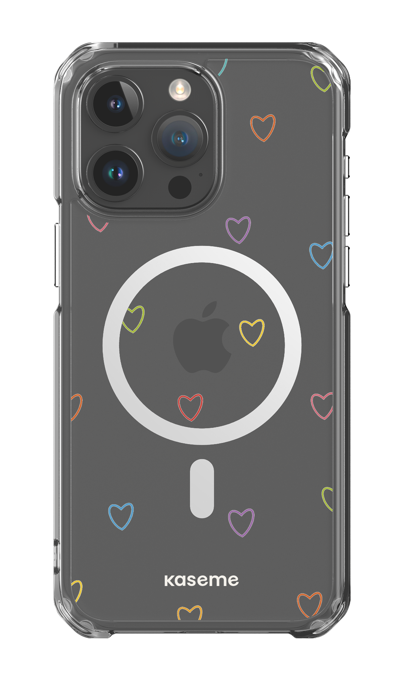 iPhone 15 Pro Max Clear Case - Magsafe Love Wins Clear Case -