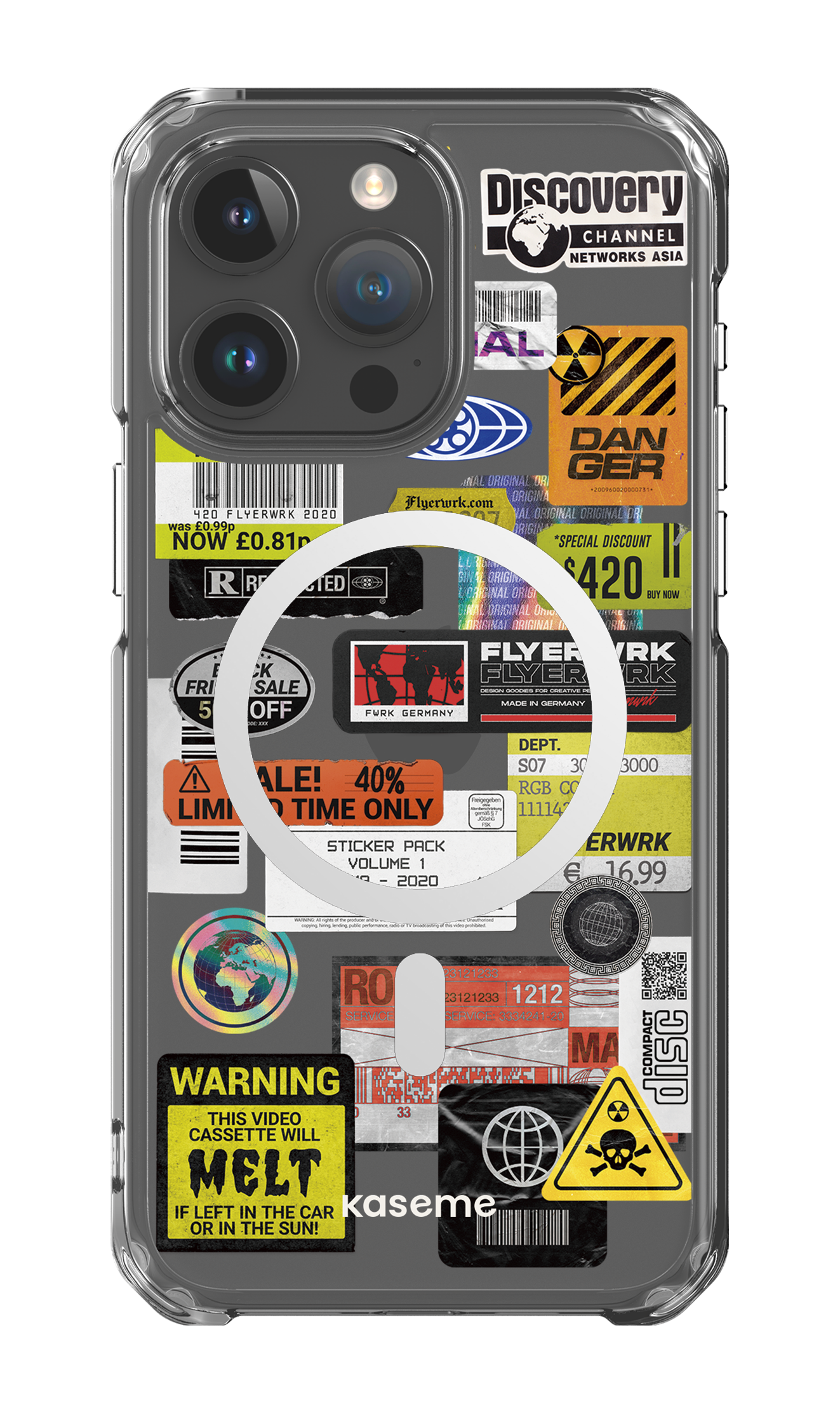 iPhone 15 Pro Max Clear Case - Magsafe Melt Clear Case -