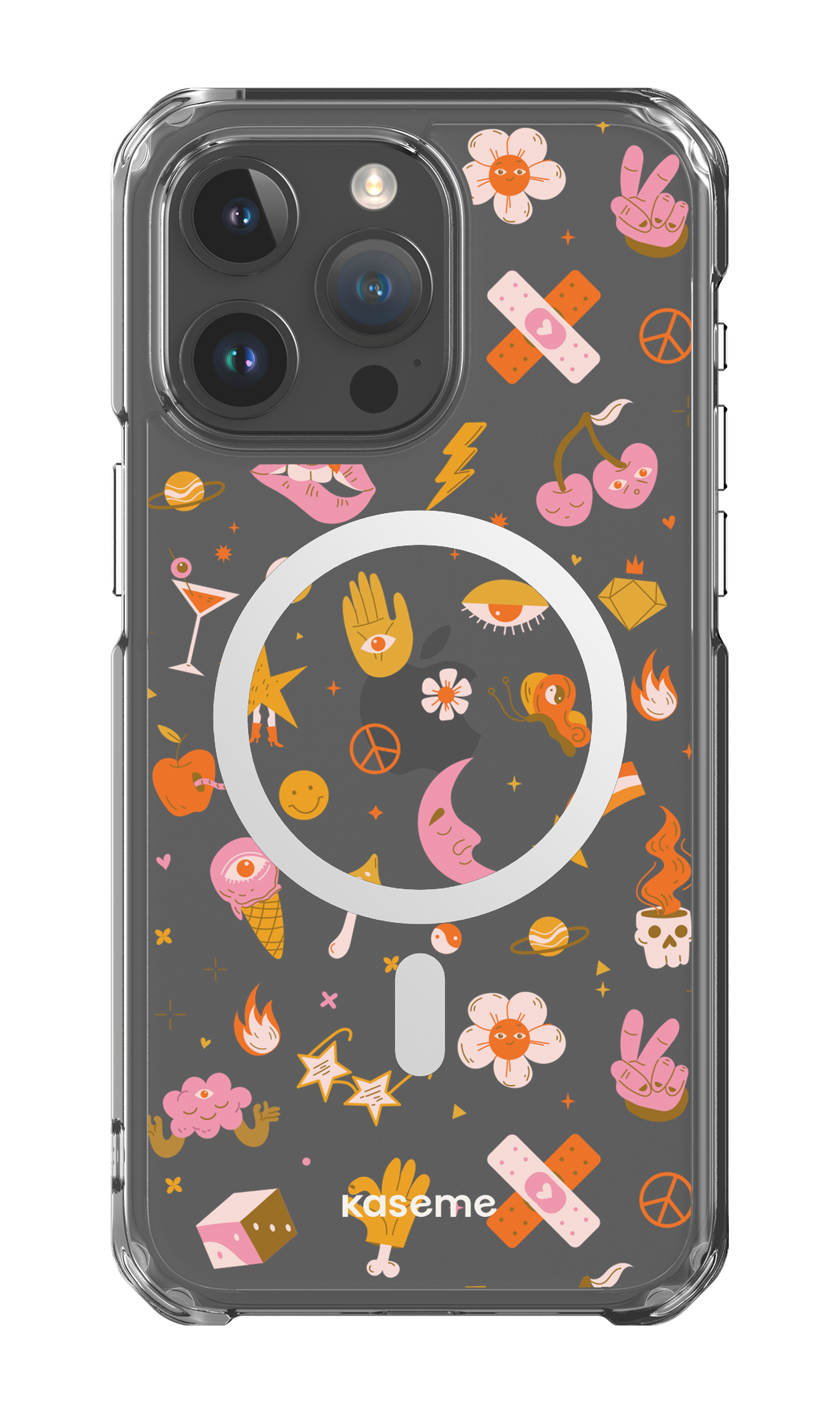 iPhone 15 Pro Max Clear Case - Magsafe Psycho Clear Case -