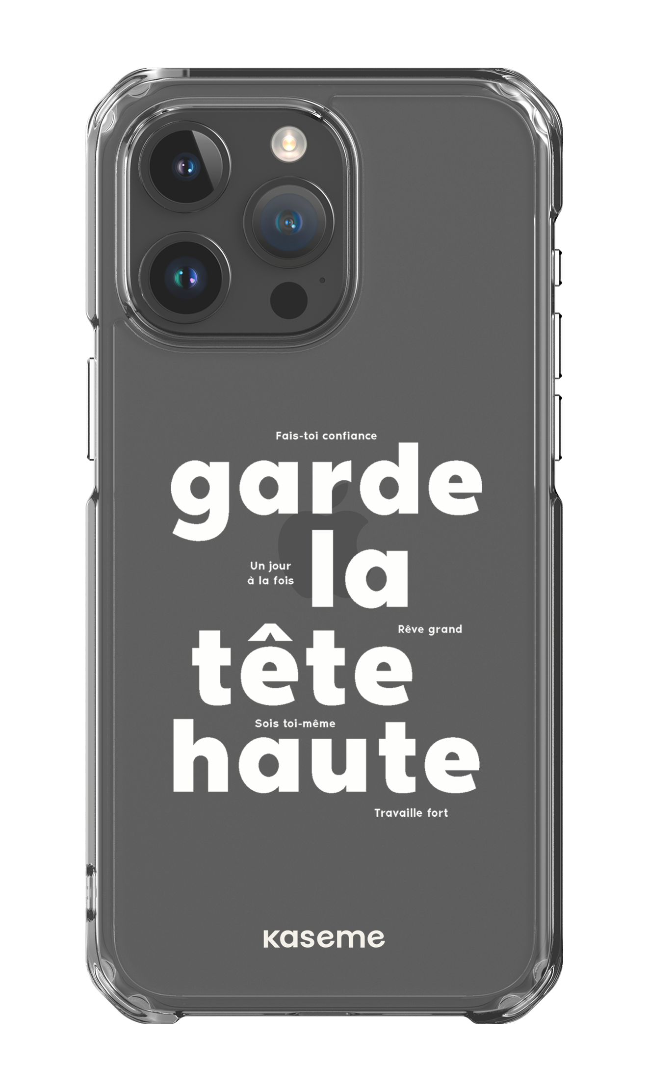 iPhone 15 Pro Max Clear Case État d'esprit Clear Case -